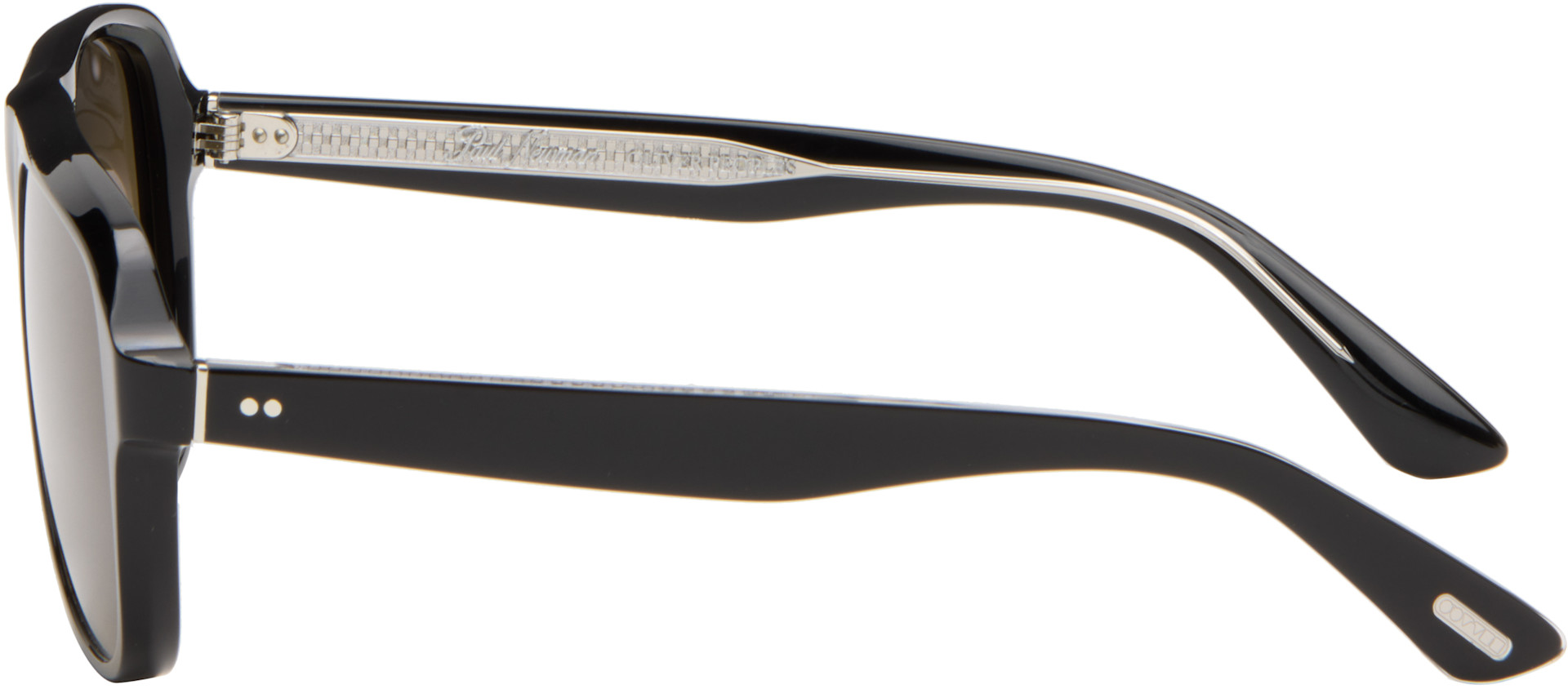 Oliver Peoples: ブラック Paul Newman サングラス | SSENSE 日本