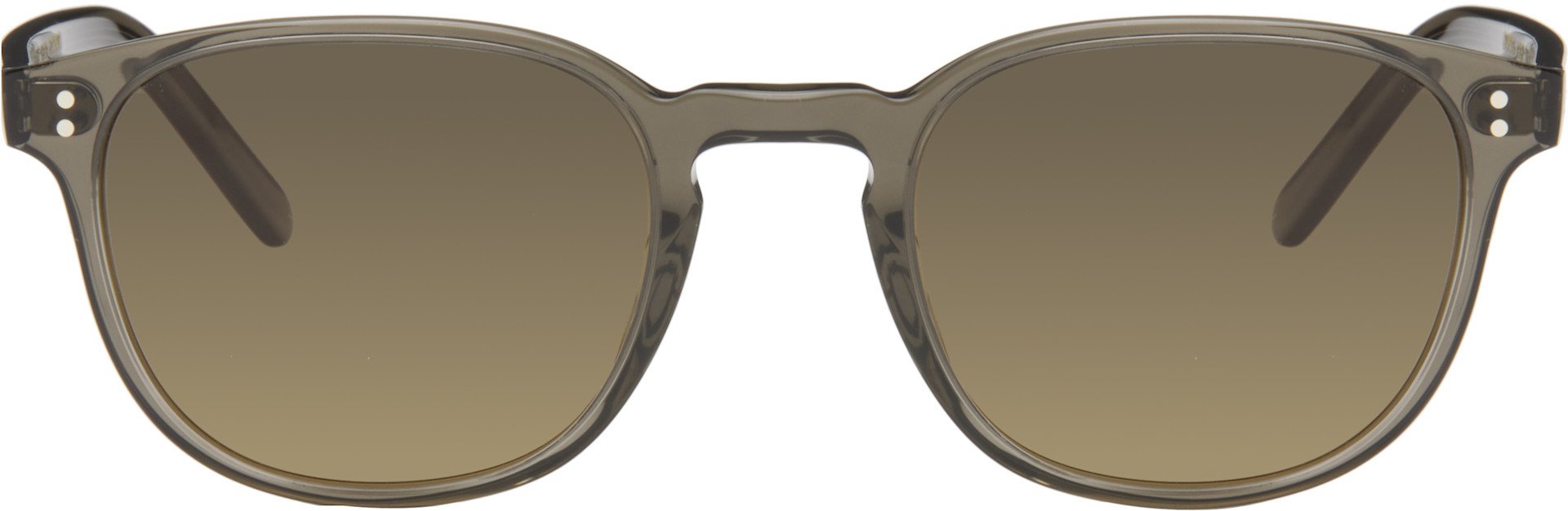 Oliver Peoples: グレー Fairmont サングラス | SSENSE 日本