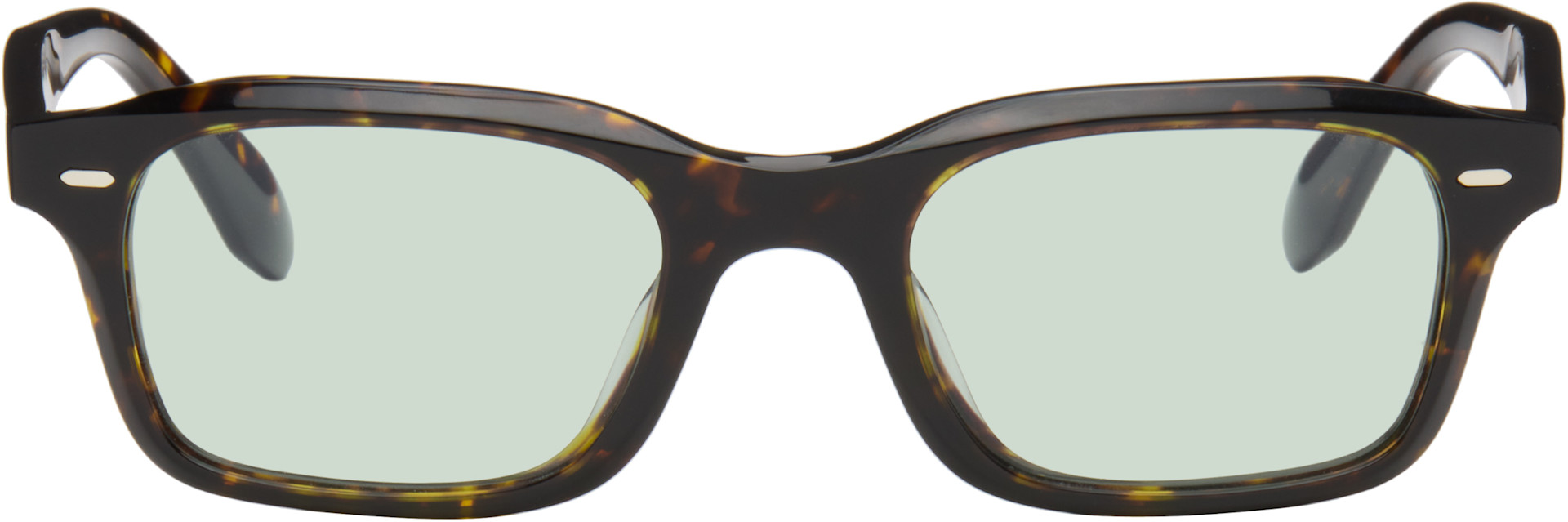 Oliver Peoples: ブラウン N.08 サングラス | SSENSE 日本