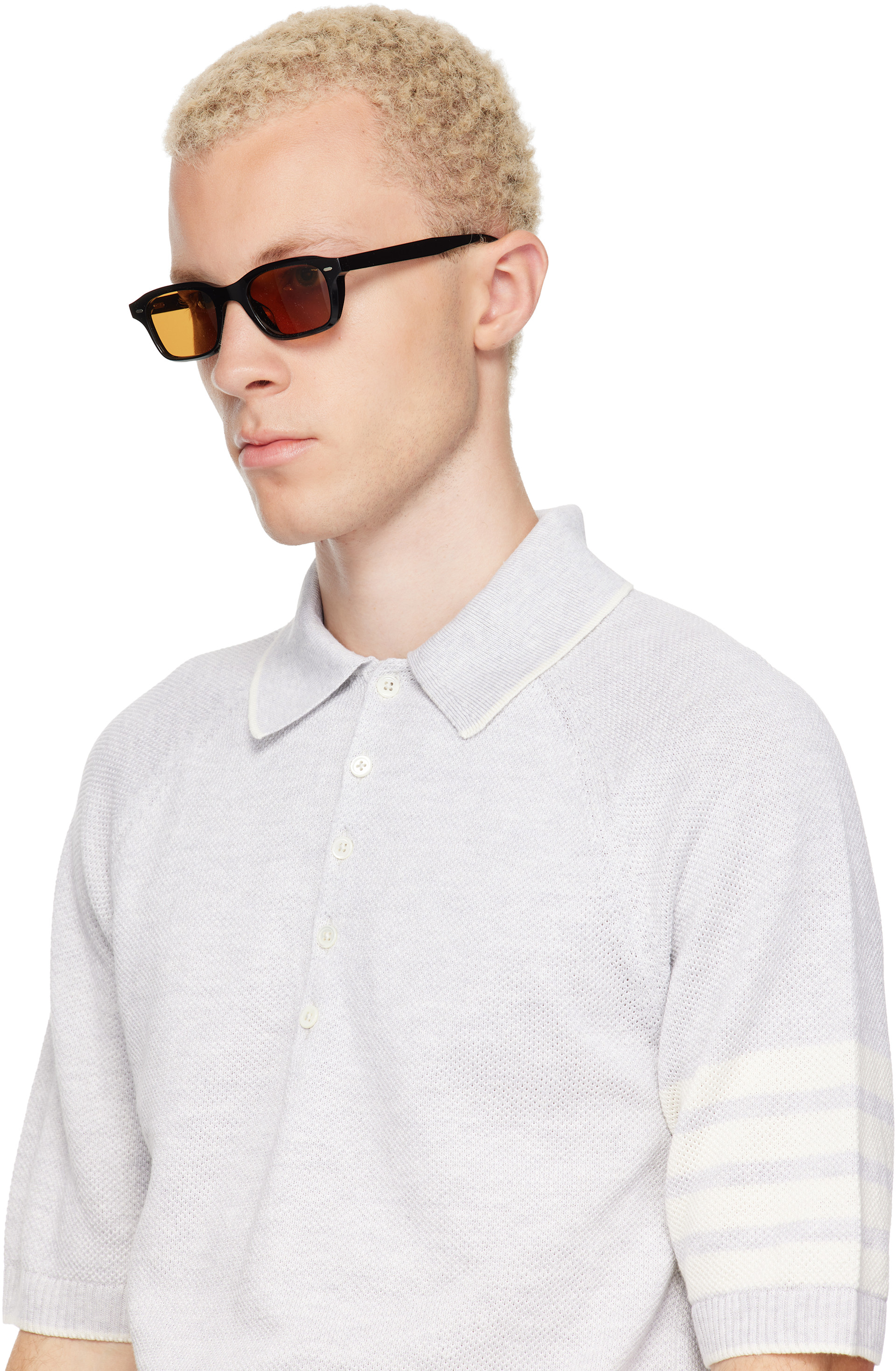 Oliver Peoples: Black N.08 Sunglasses | SSENSE