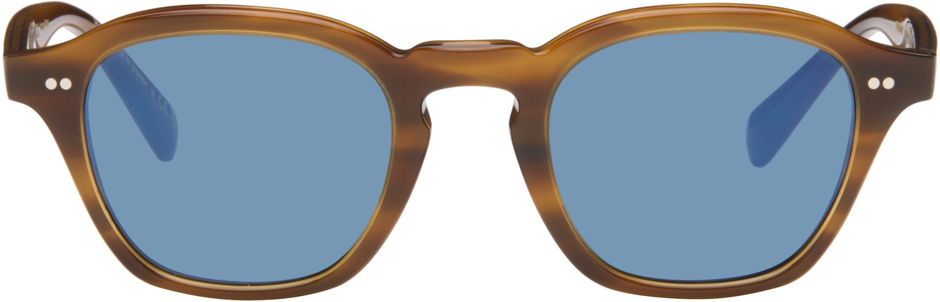 Oliver Peoples: ブラウン Eyles サングラス | SSENSE 日本