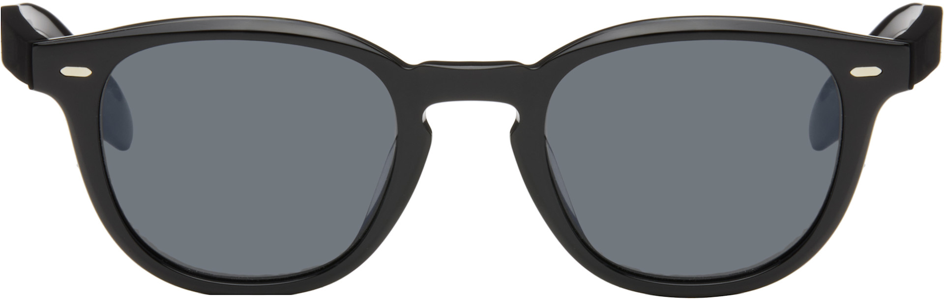 Oliver Peoples: ブラック N.09 サングラス | SSENSE 日本