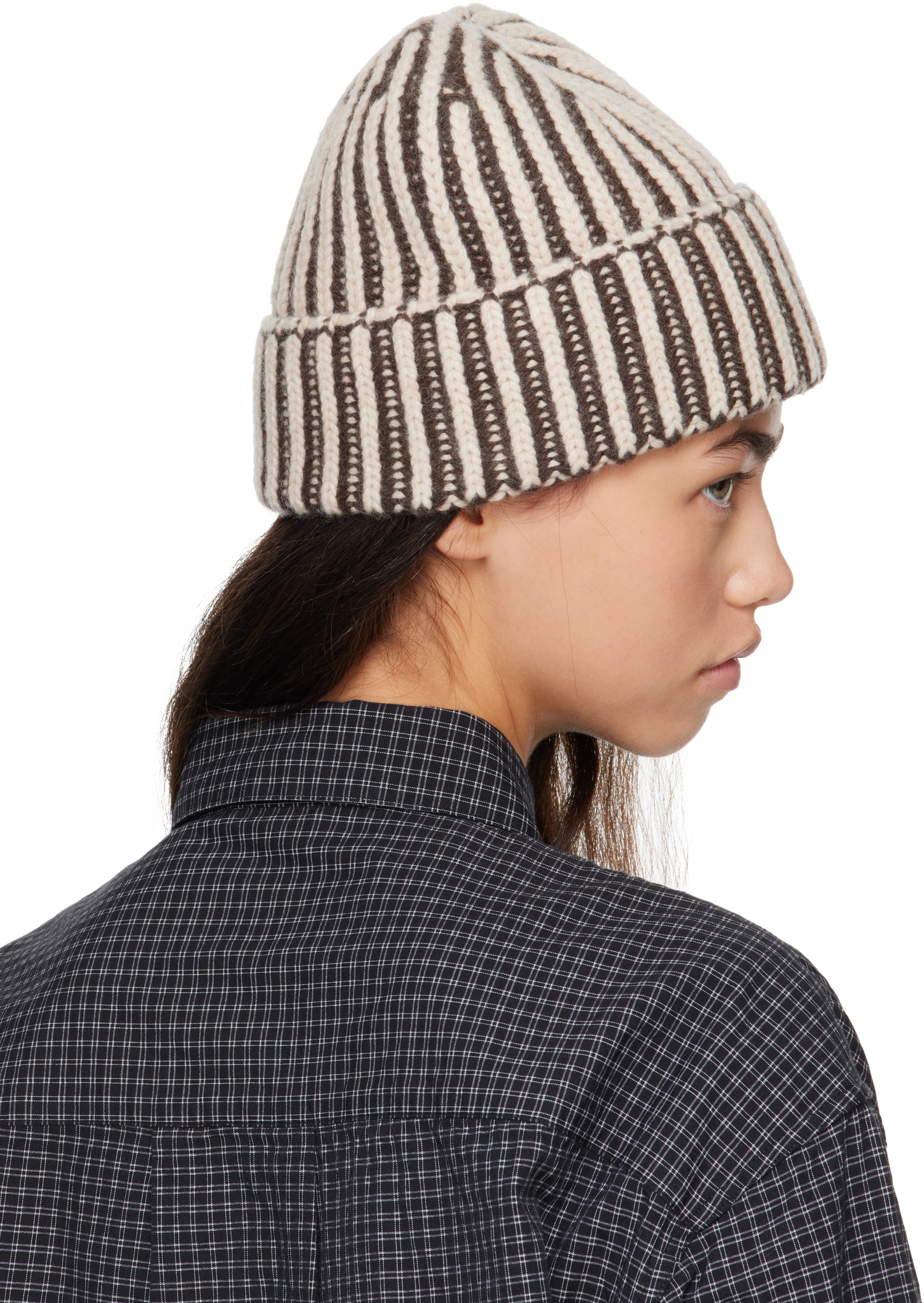 mfpen - Bonnet Stage beige et gris