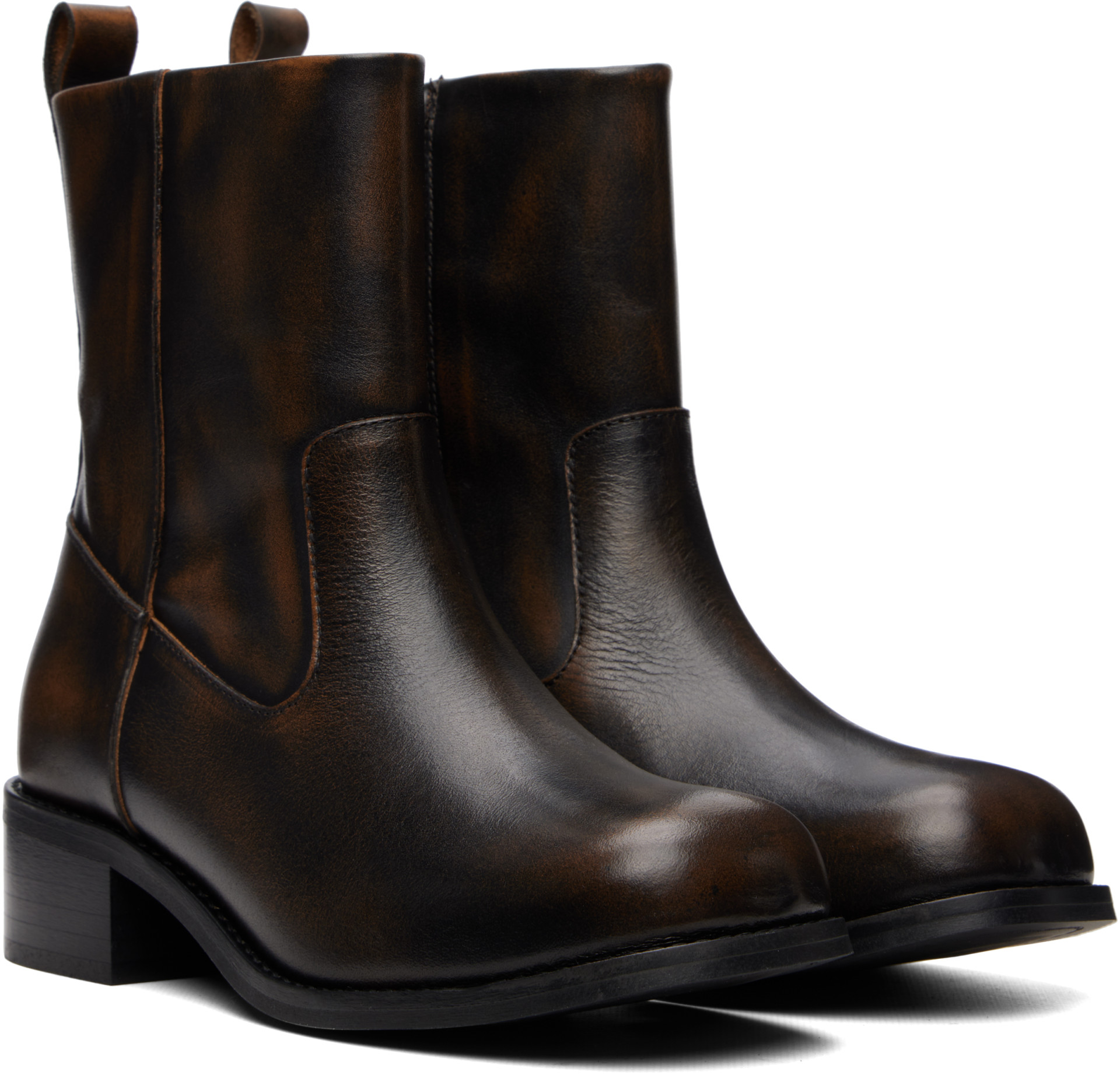 mfpen - Brown Protocol Ankle Boots