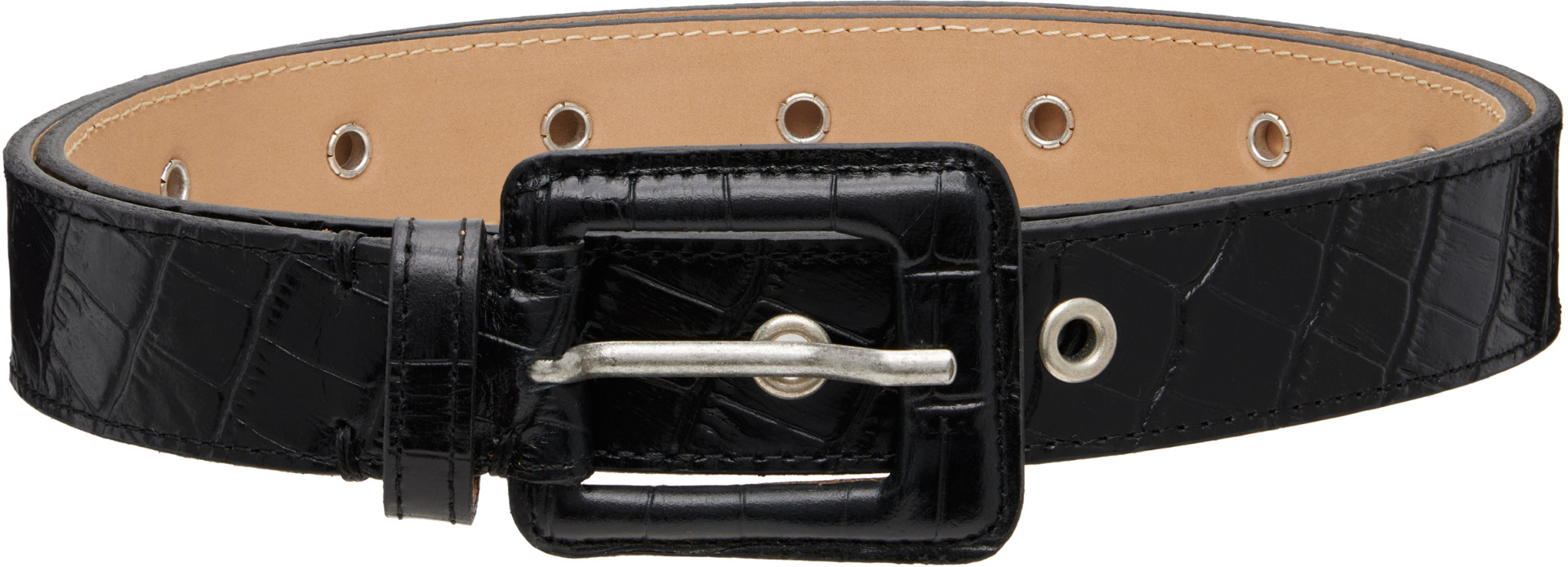mfpen - Black Croc Drivers Belt
