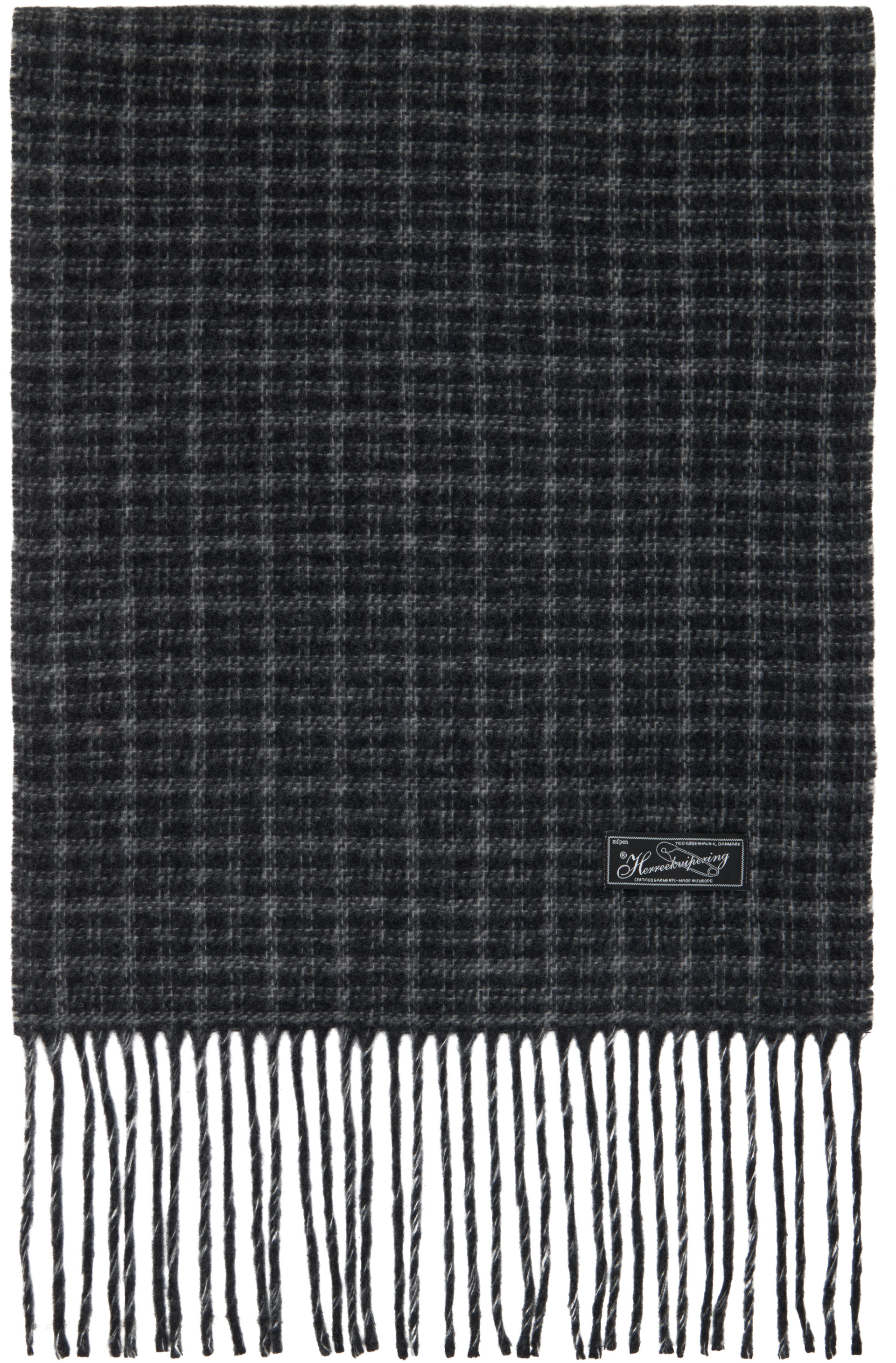 mfpen - Gray Facade Fringe Scarf