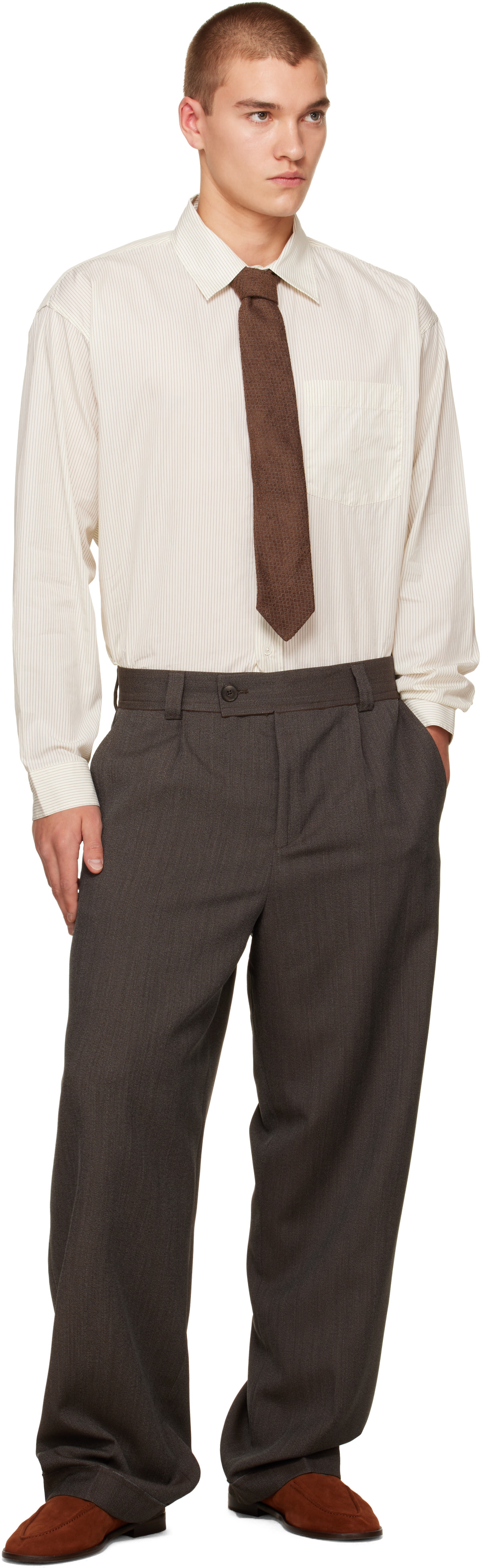 mfpen - Brown Formal Tie