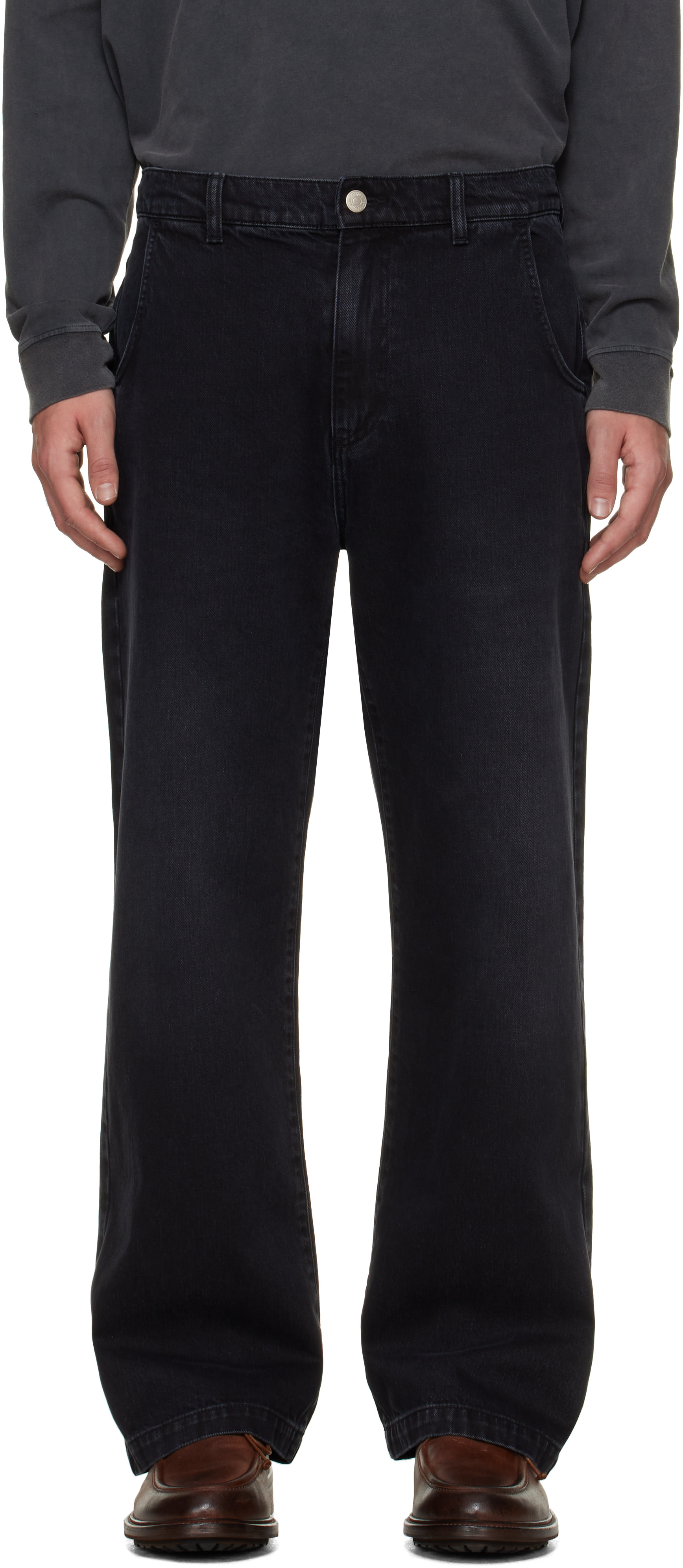 mfpen - Black Straight Cut Jeans