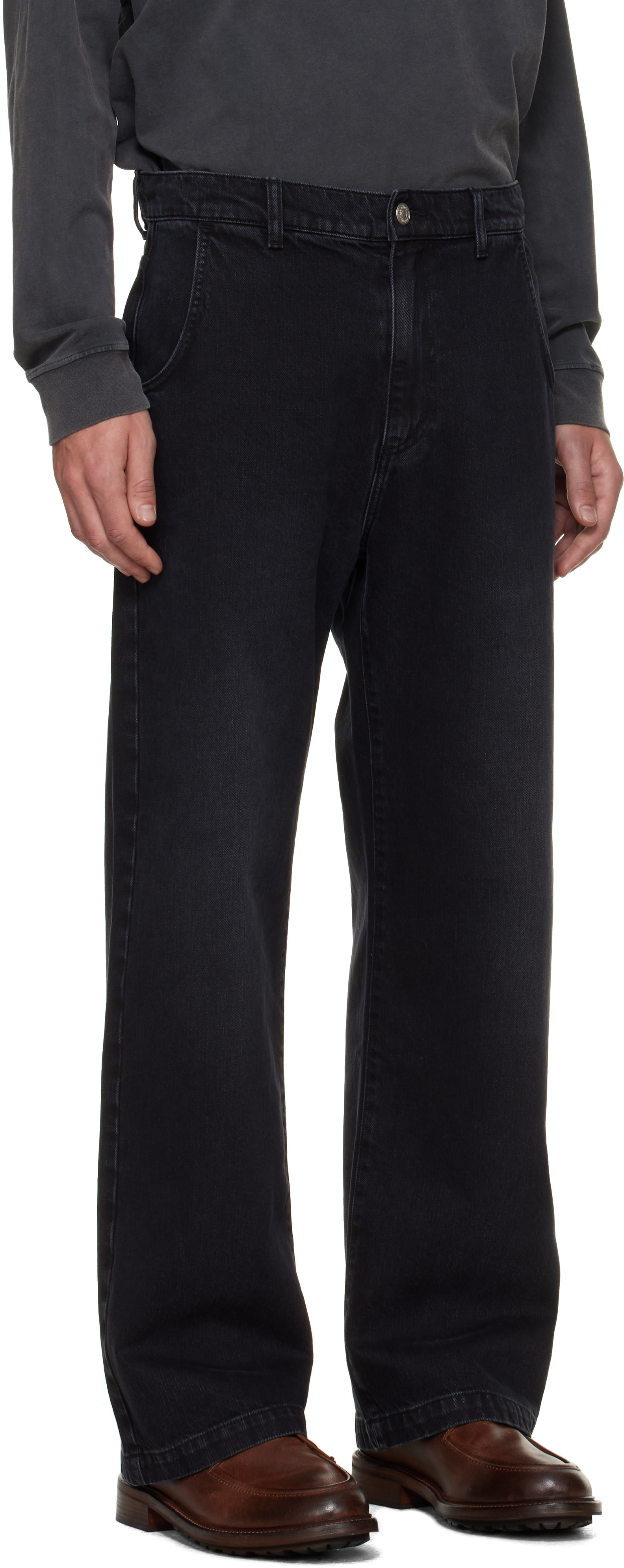 mfpen - Black Straight Cut Jeans