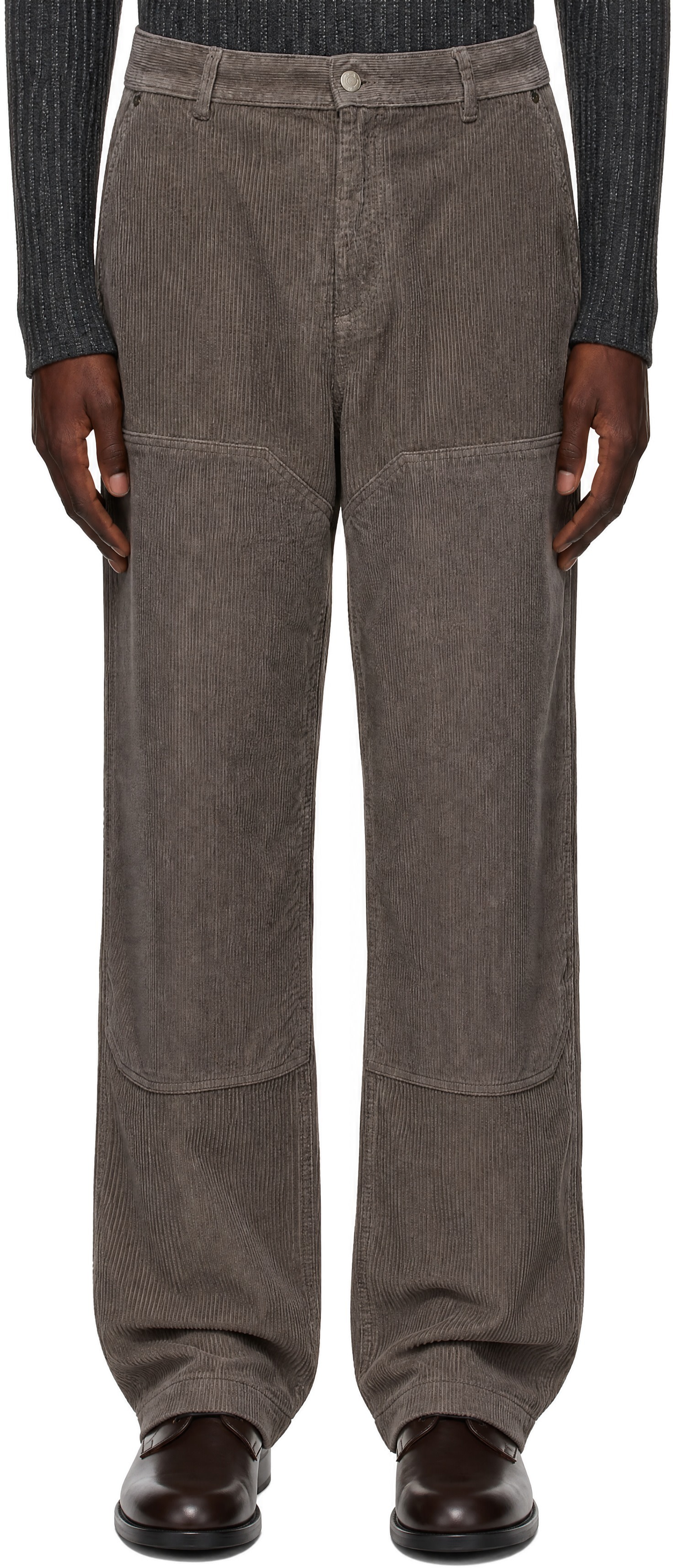 mfpen - Gray Double Knee Trousers