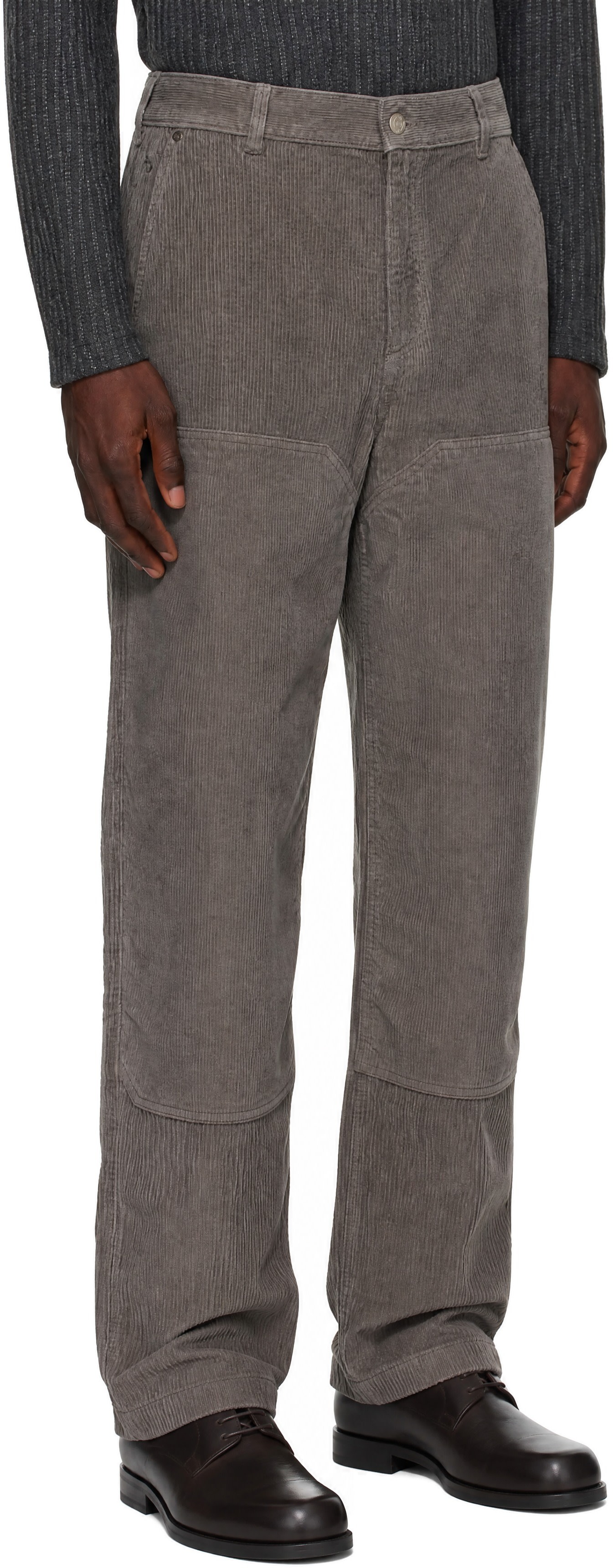 mfpen - Gray Double Knee Trousers
