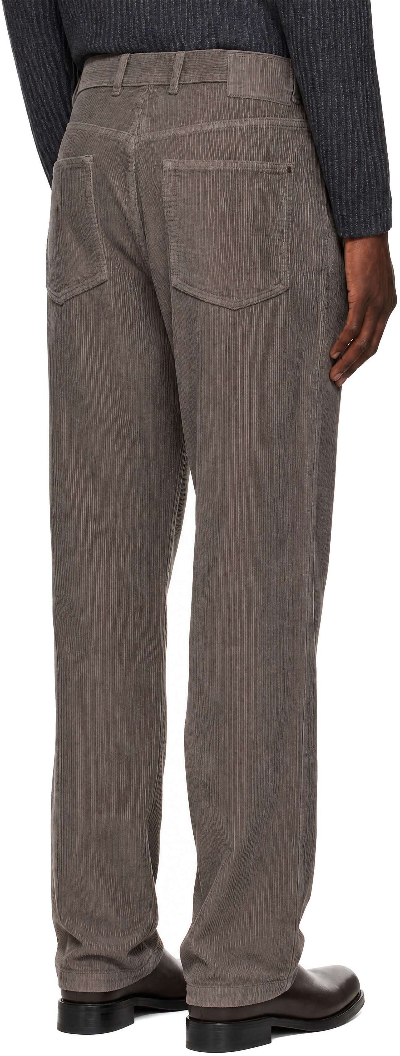 mfpen - Gray Double Knee Trousers