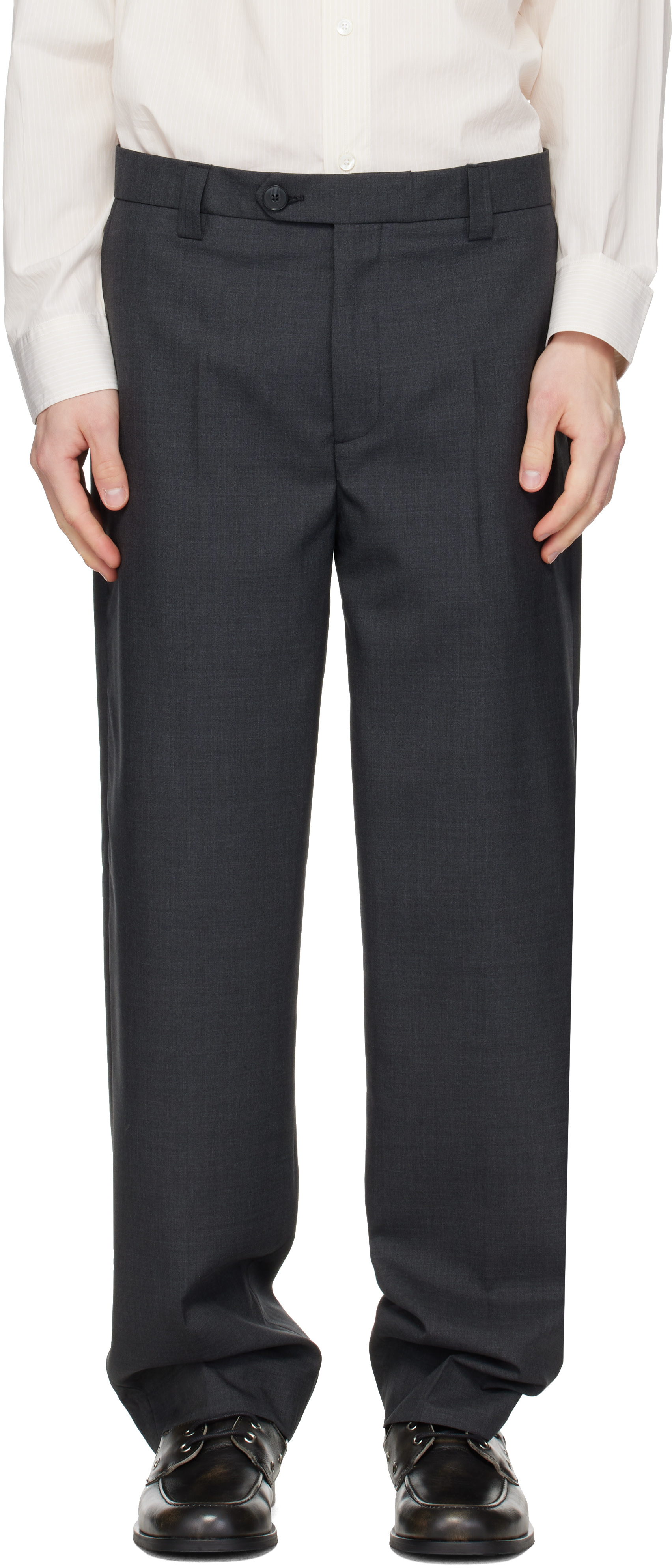 mfpen - Gray Prom Trousers