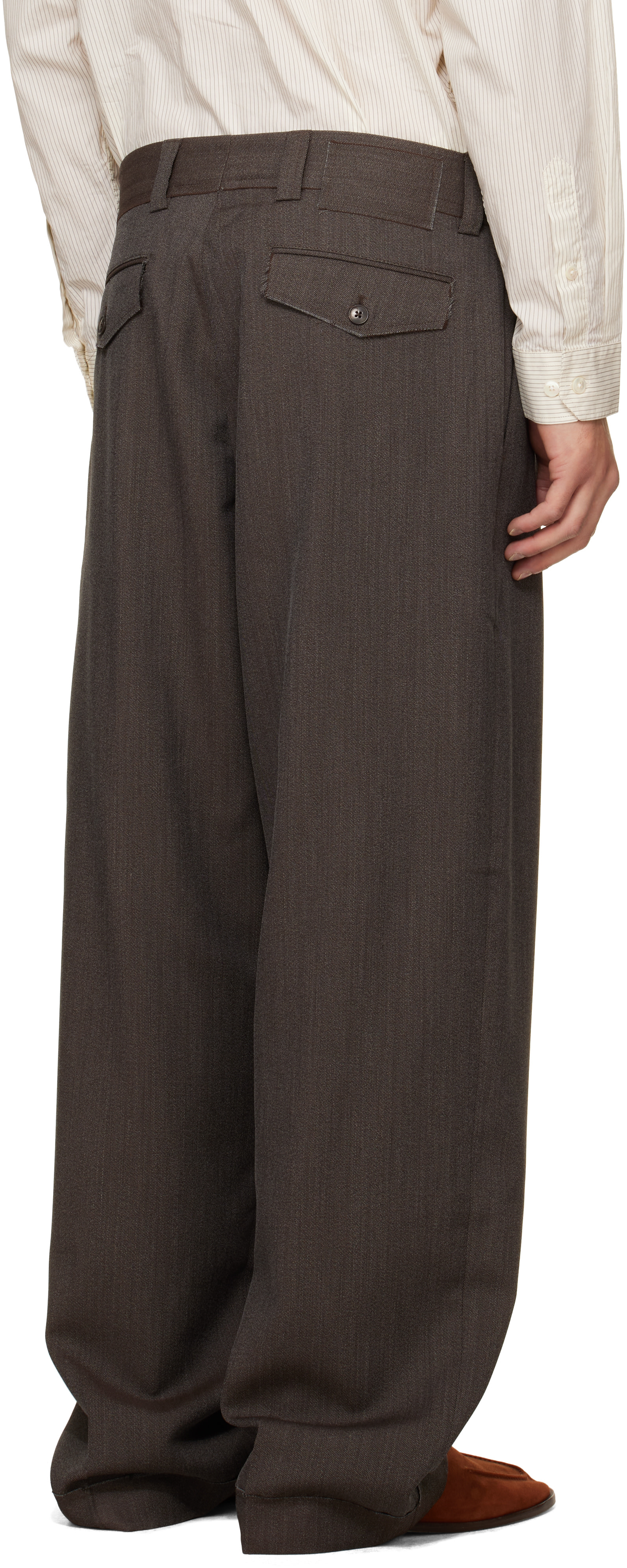 mfpen - Taupe Patch Trousers