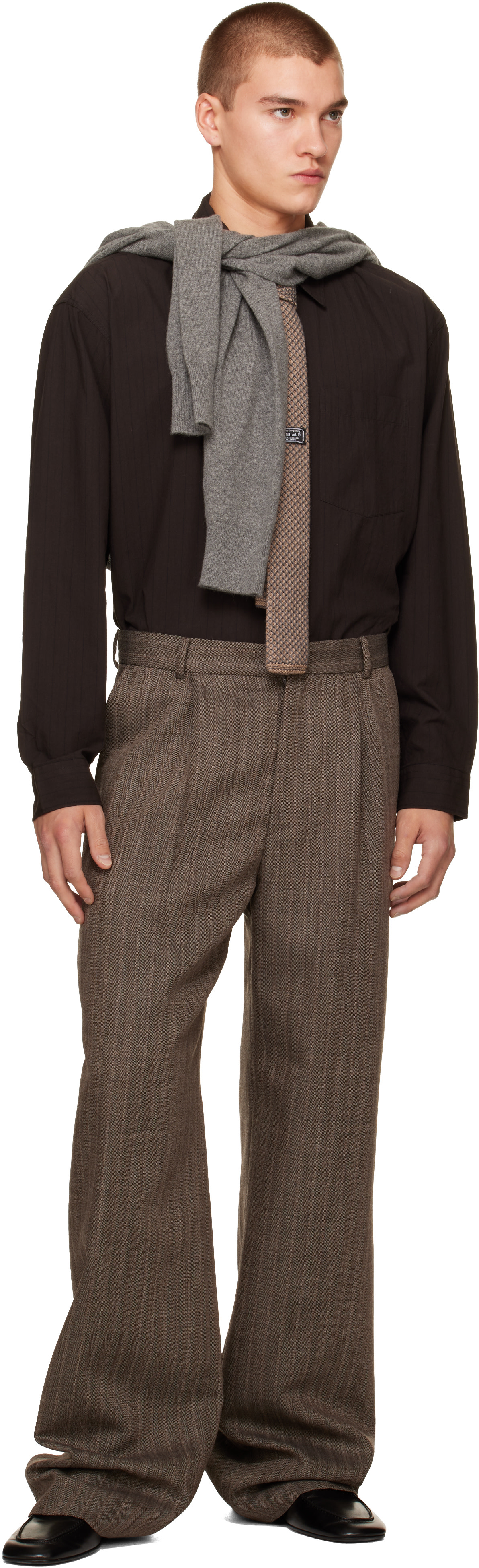 mfpen - Brown Executive Shirt