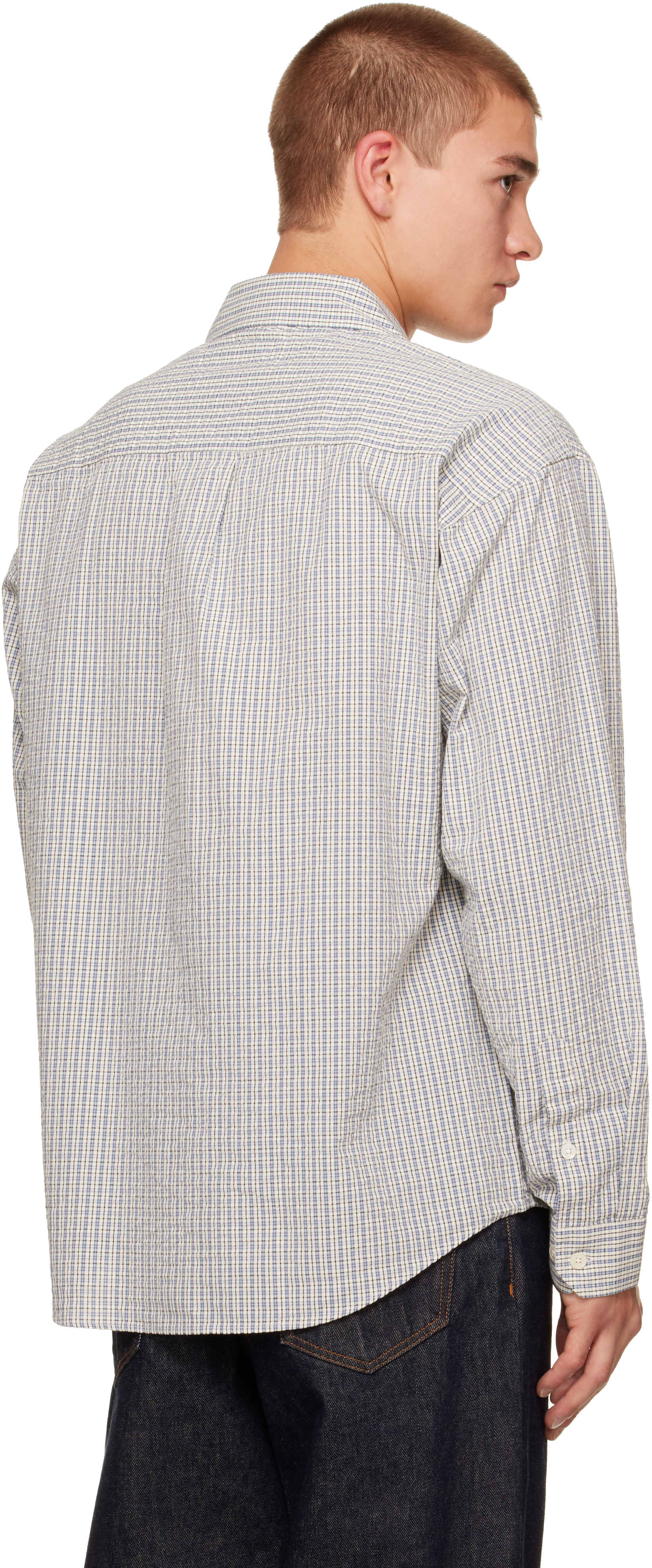 mfpen - White & Blue Executive Shirt