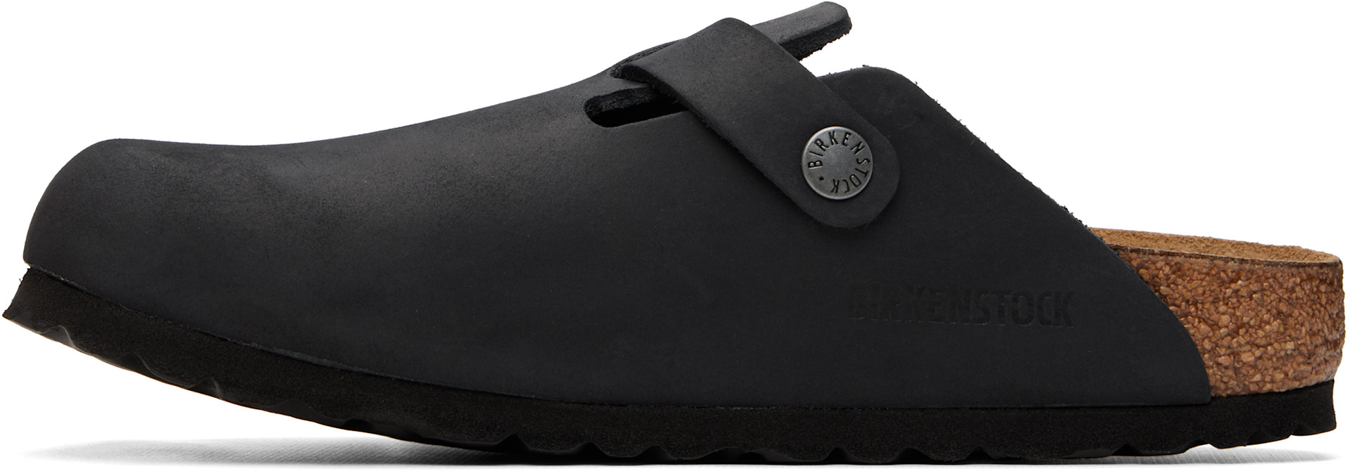 Birkenstock: ブラック Narrow Boston クロッグ | SSENSE 日本