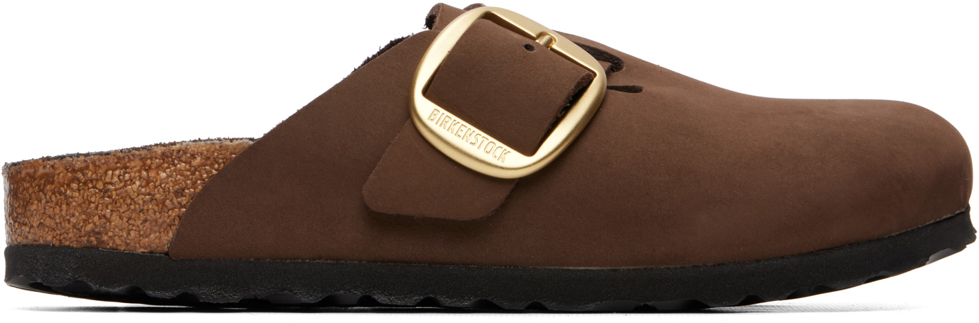 Birkenstock: ブラウン Narrow Boston Big Buckle クロッグ | SSENSE 日本