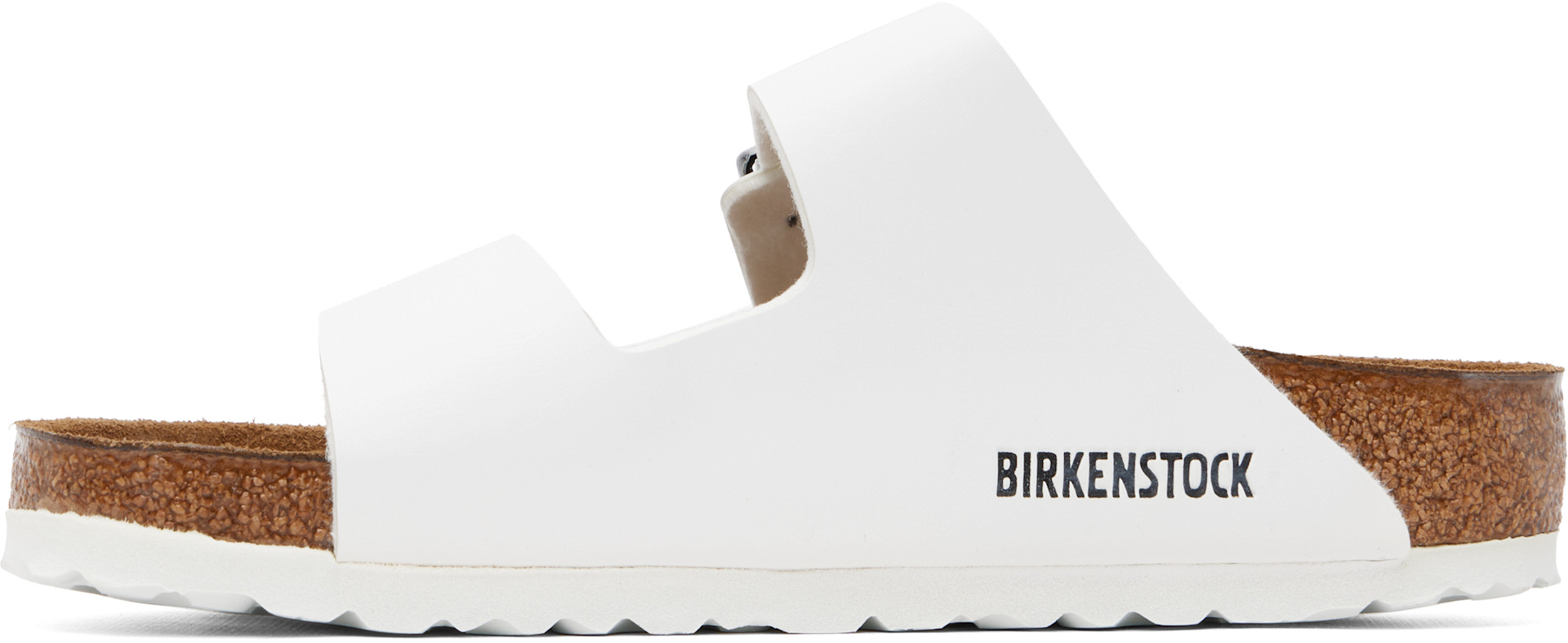 Birkenstock: ホワイト Regular Arizona Birko-Flor サンダル | SSENSE