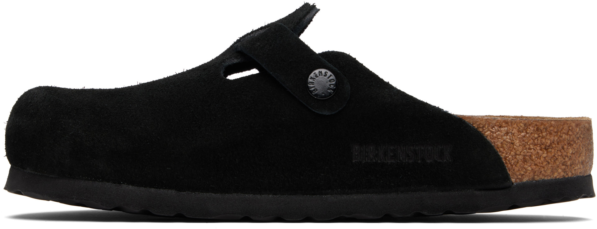 Birkenstock - ブラック Regular Boston Soft Footbed スリッポン