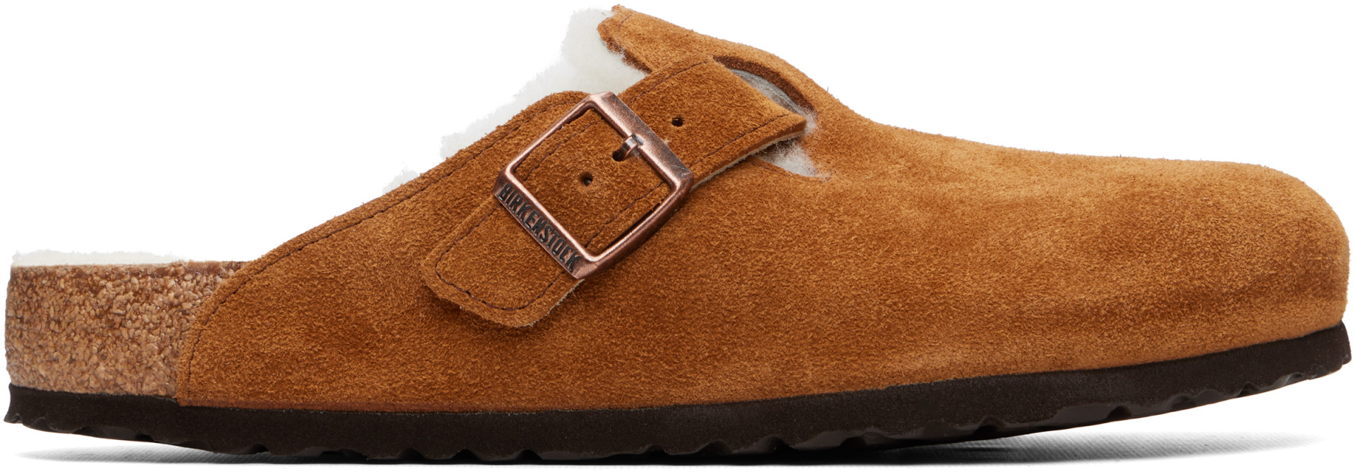 Birkenstock - 탠 레귤러 보스턴 시어링 로퍼