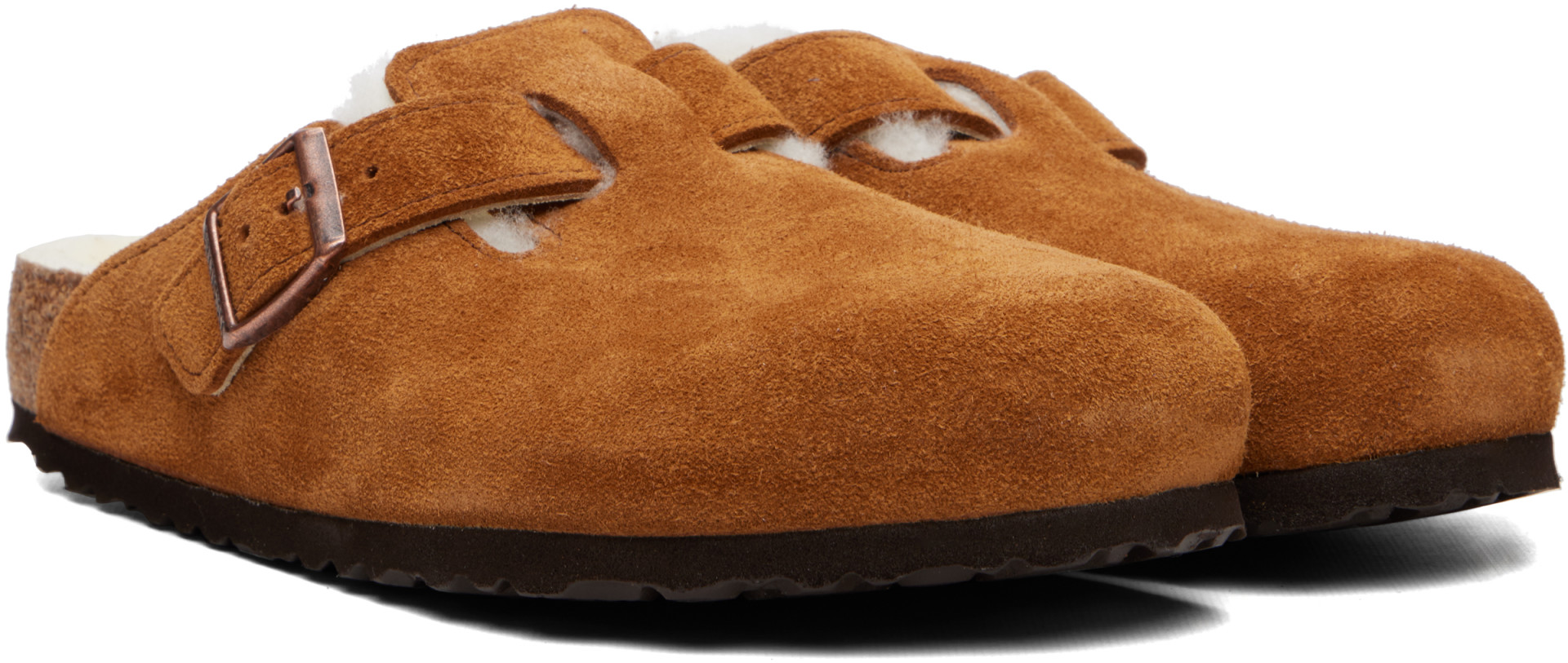 Birkenstock - 탠 레귤러 보스턴 시어링 로퍼