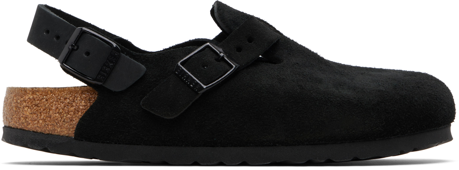 Birkenstock: ブラック Regular Tokio スエード クロッグ | SSENSE 日本