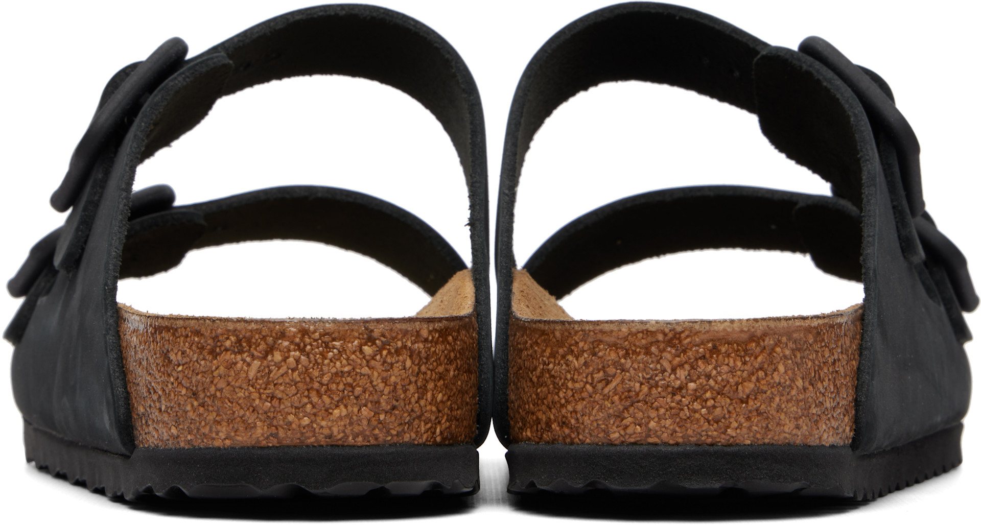 Birkenstock: ブラック Regular Arizona Wire Buckle サンダル