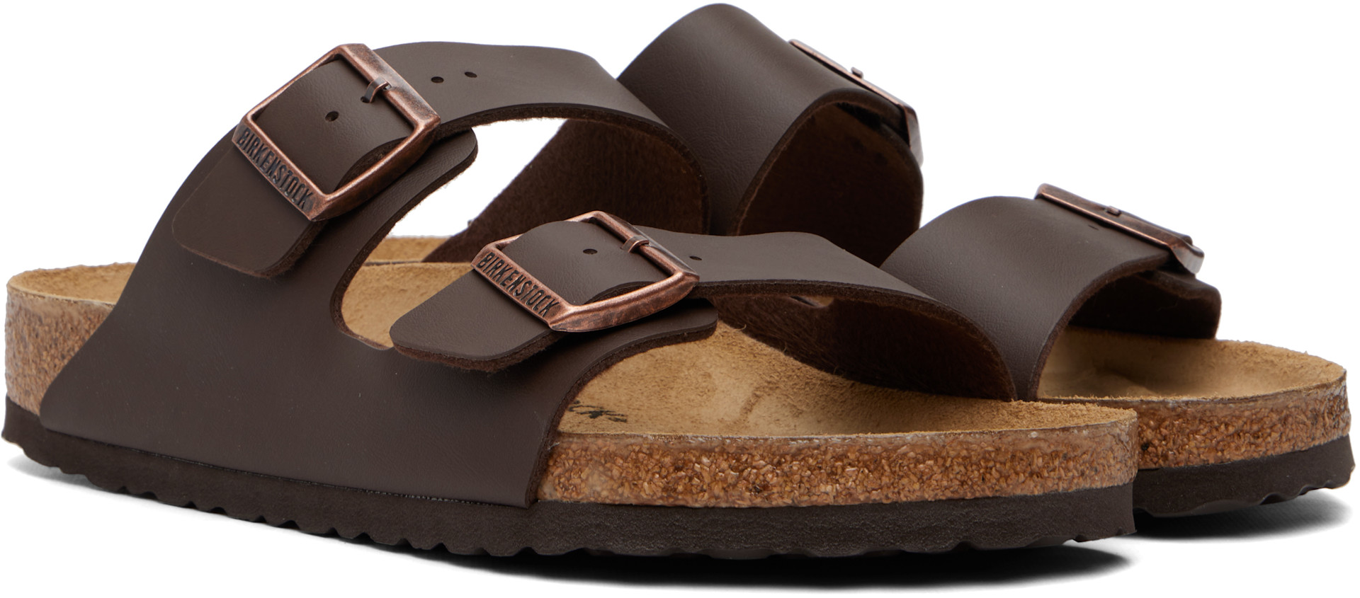 【BIRKENSTOCK】アリゾナ ブラウン 42 レギュラー ほぼ新品 Birkenstock: ブラウン Arizona レギュラー サンダル | SSENSE 日本