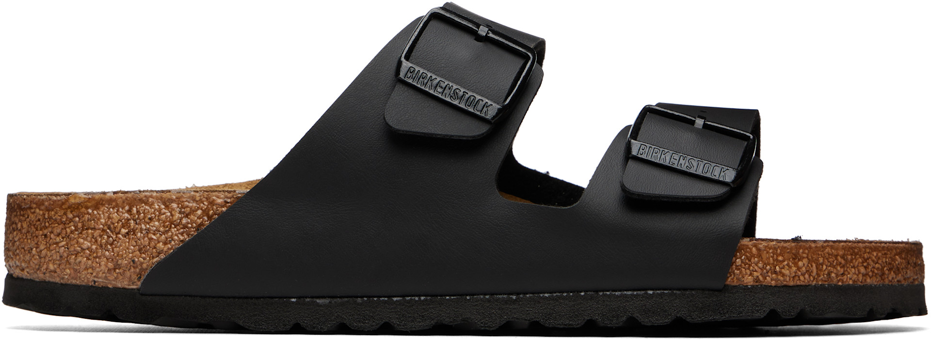Birkenstock ブラック サンダル 41 Birkenstock: ブラック Arizona レギュラー サンダル | SSENSE 日本