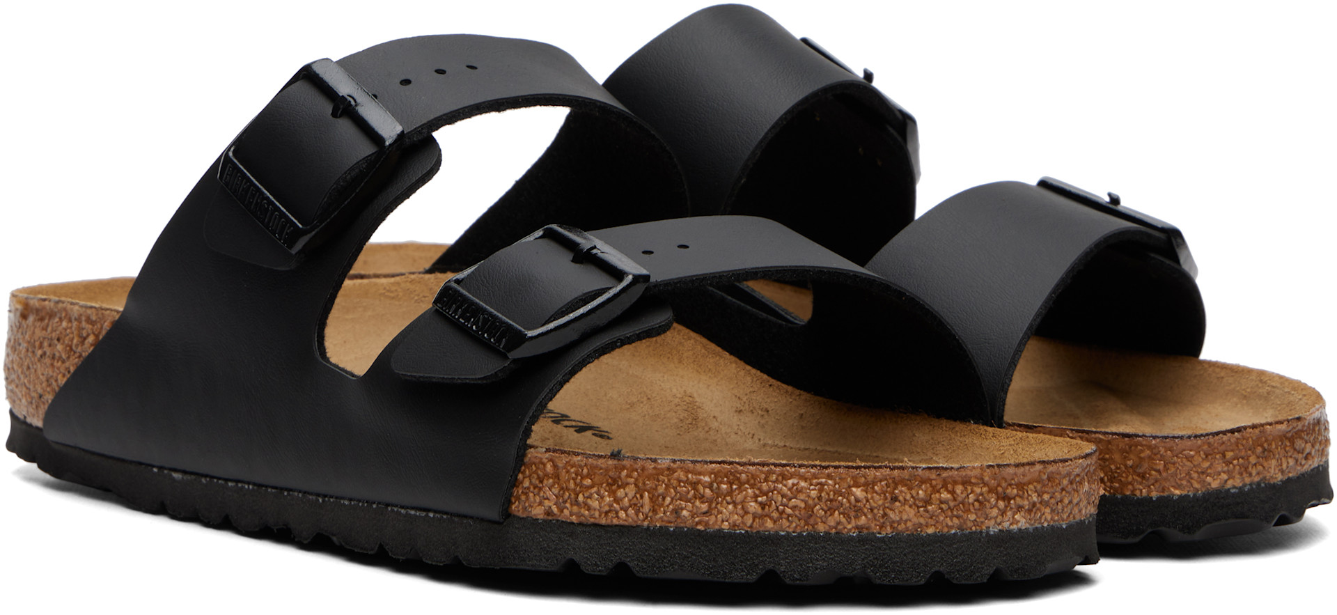 Birkenstock: ブラック Arizona レギュラー サンダル | SSENSE 日本