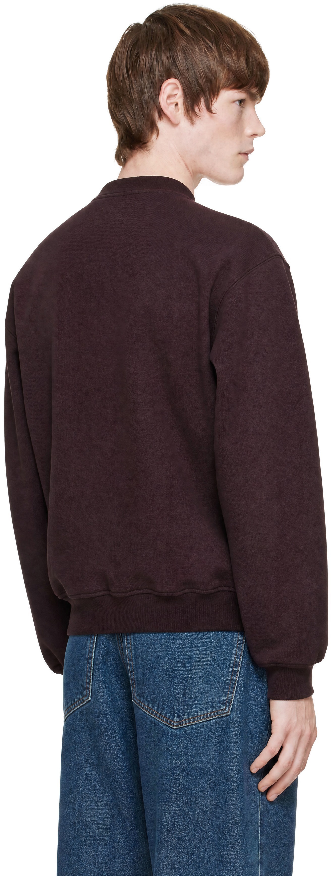 Magliano - Pull molletonné brun à encolure arrondie