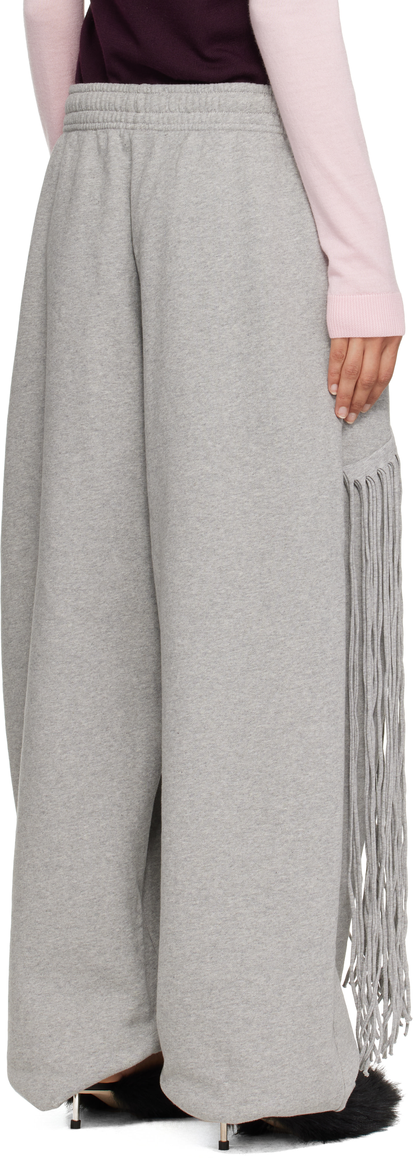 ABRA - Pantalon de jogging gris à frange