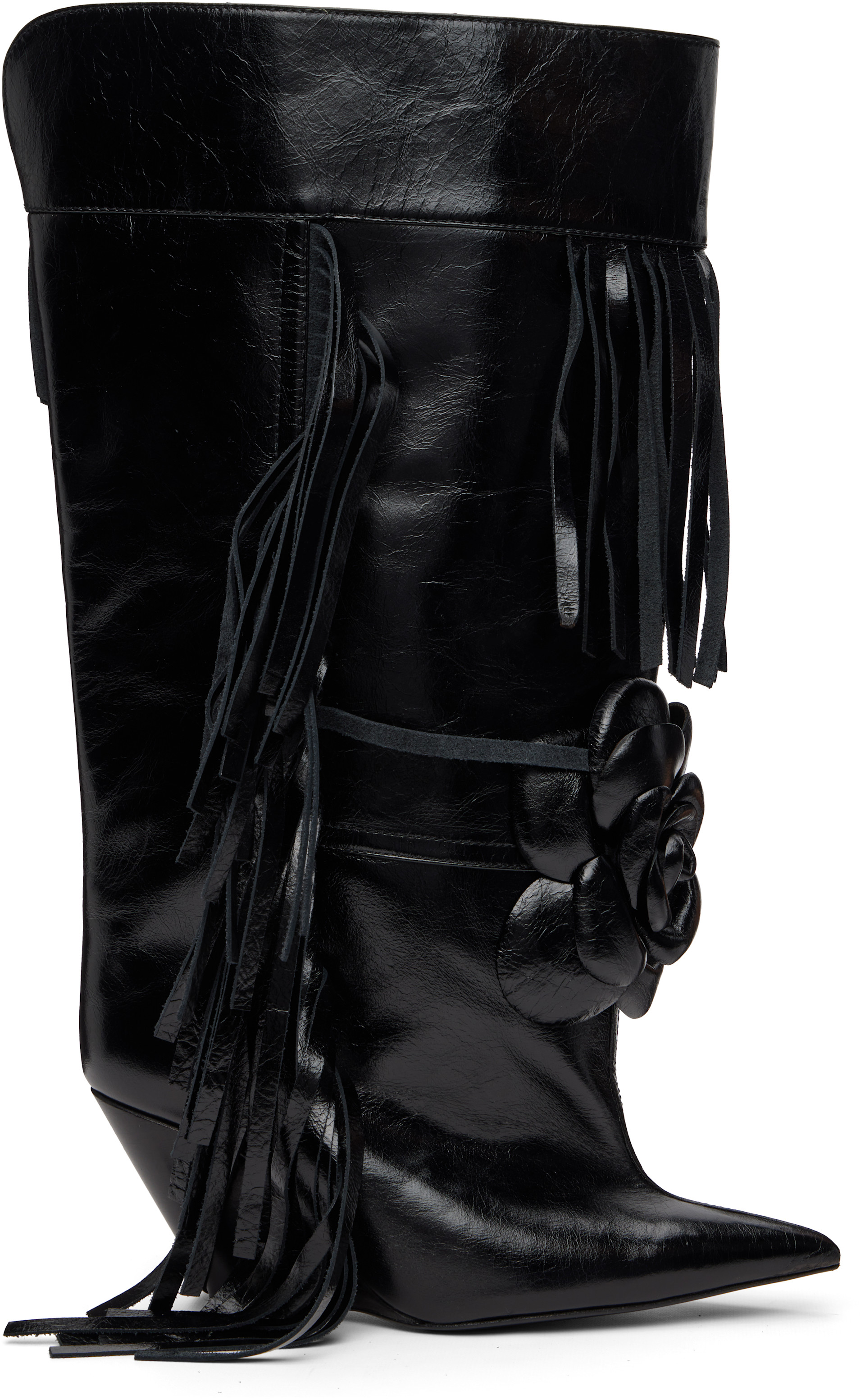 ABRA - Bottes hautes Rose noires