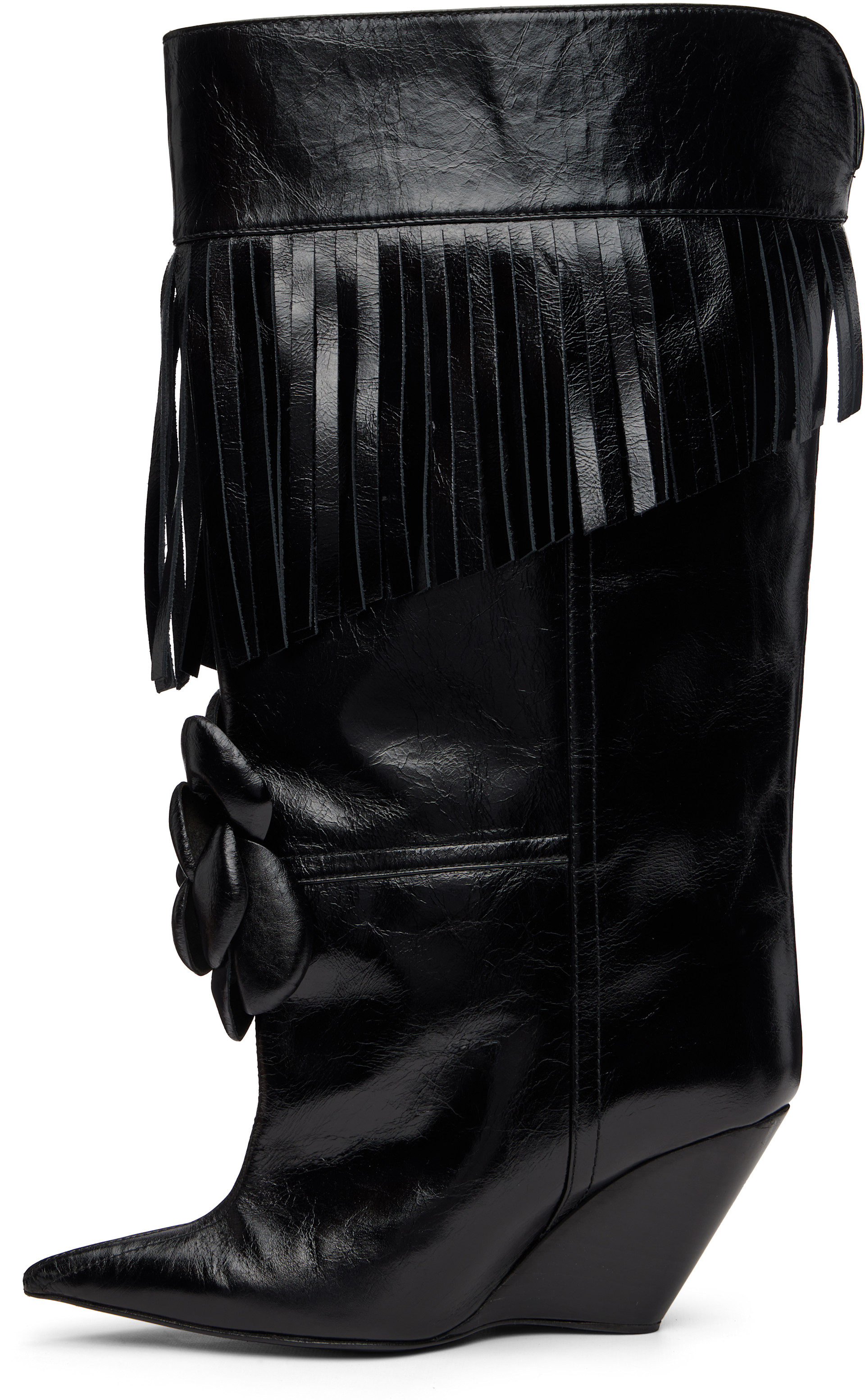 ABRA - Bottes hautes Rose noires