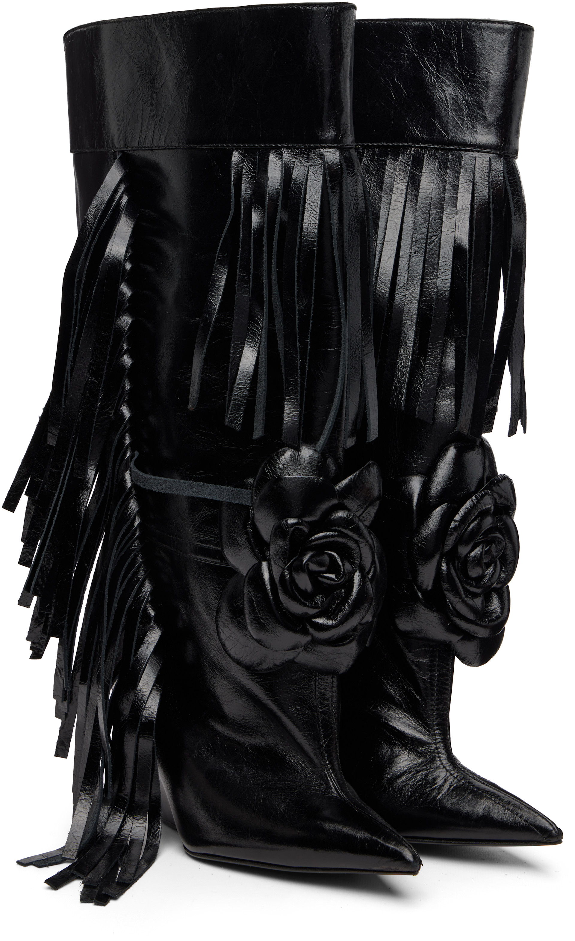 ABRA - Bottes hautes Rose noires