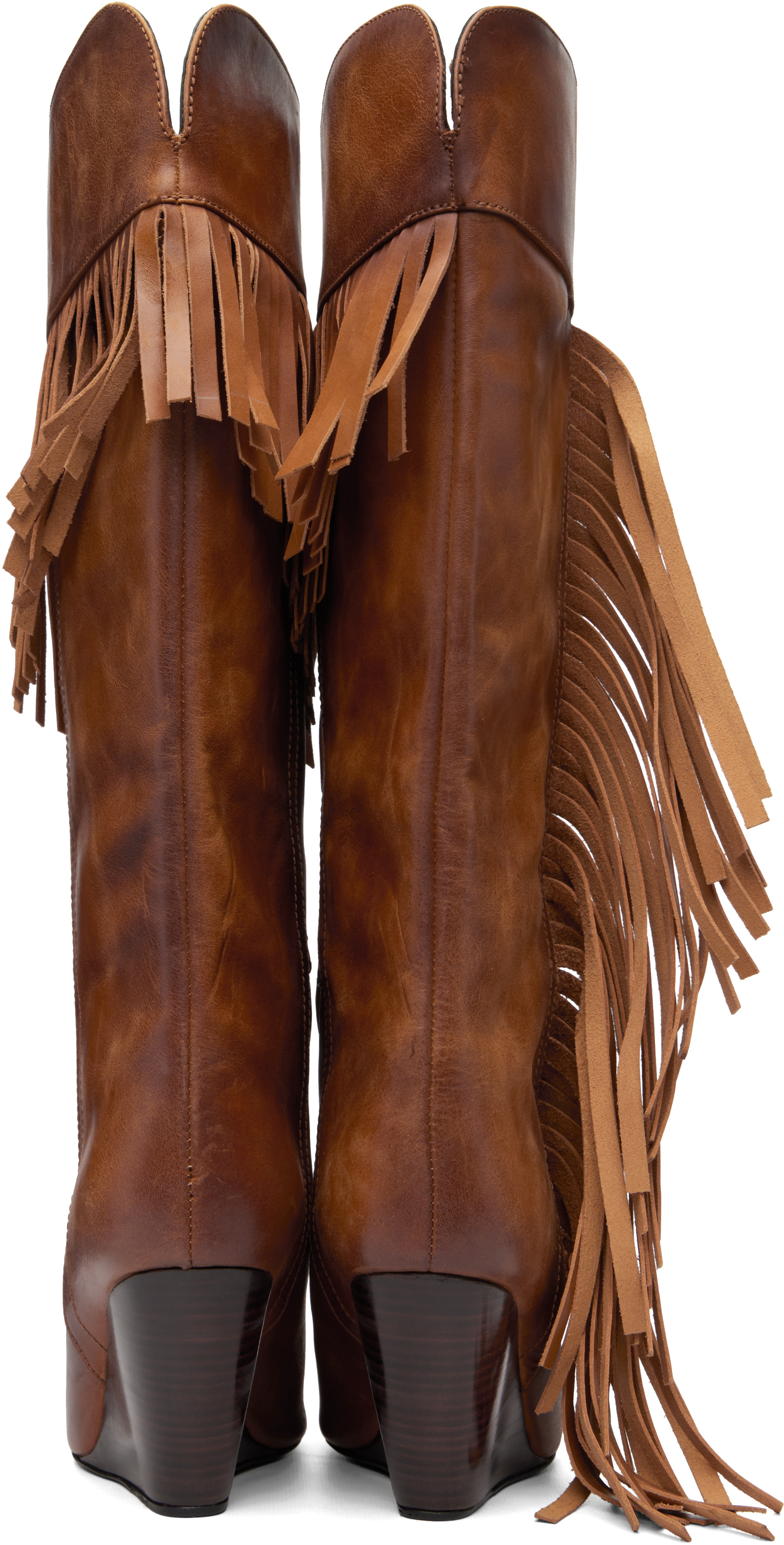ABRA - Brown Rose Tall Boots