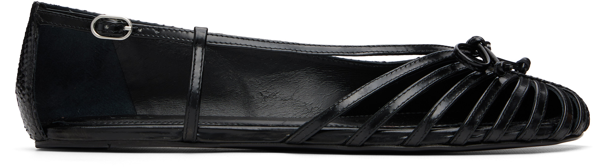 ABRA - Black Double Shoe Ballerina Flats