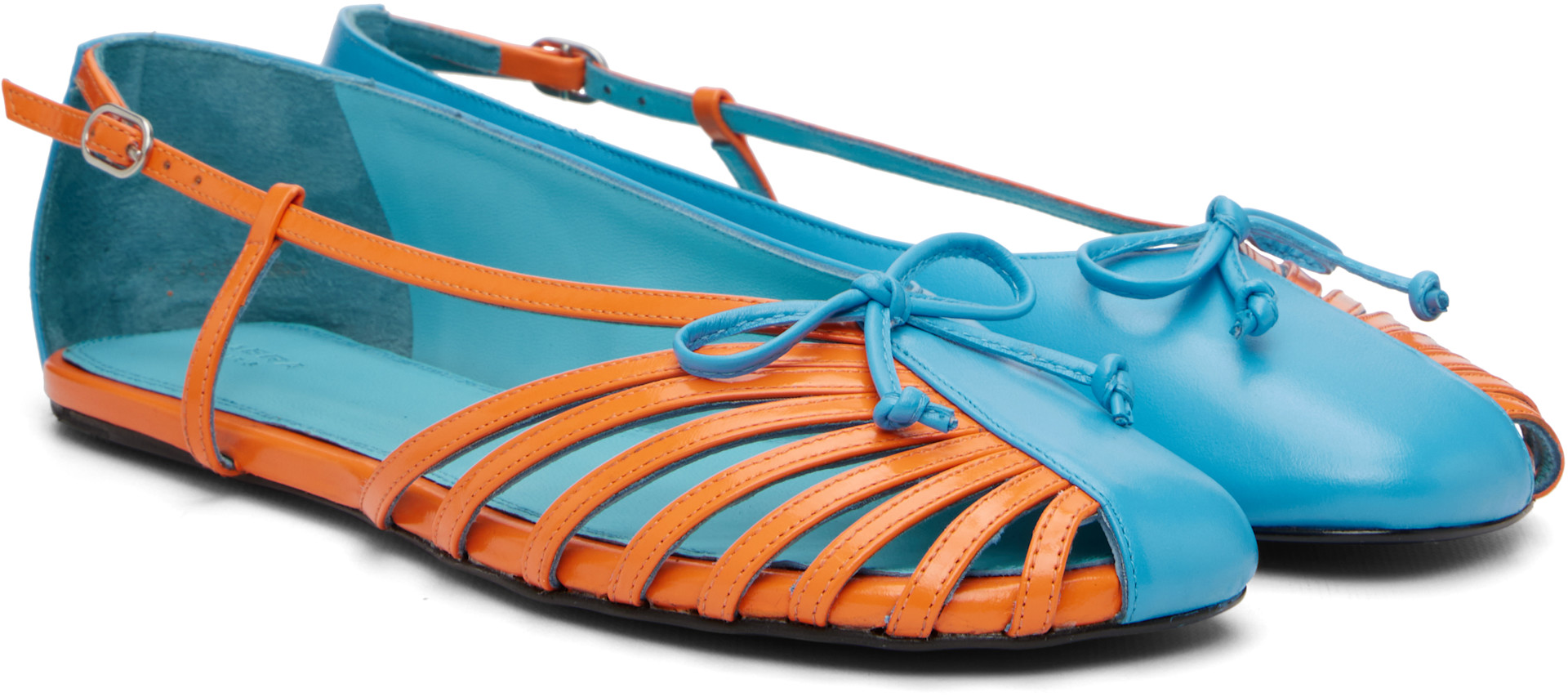 ABRA - Ballerines bleu et orange