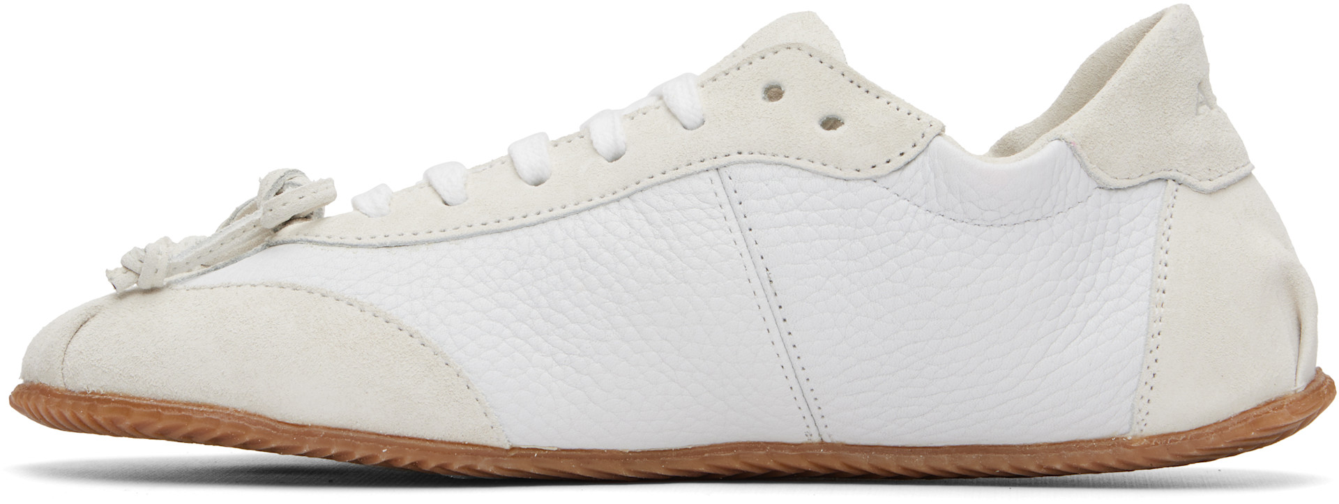ABRA - Baskets de style ballerine blanc cassé