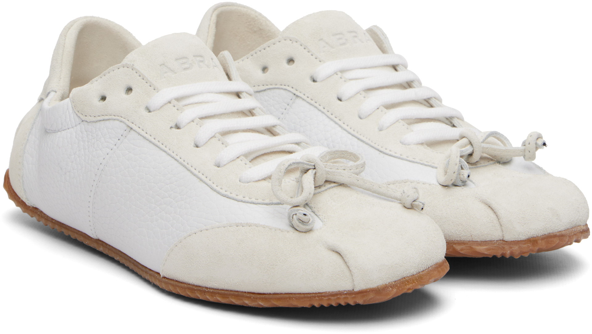 ABRA - Baskets de style ballerine blanc cassé
