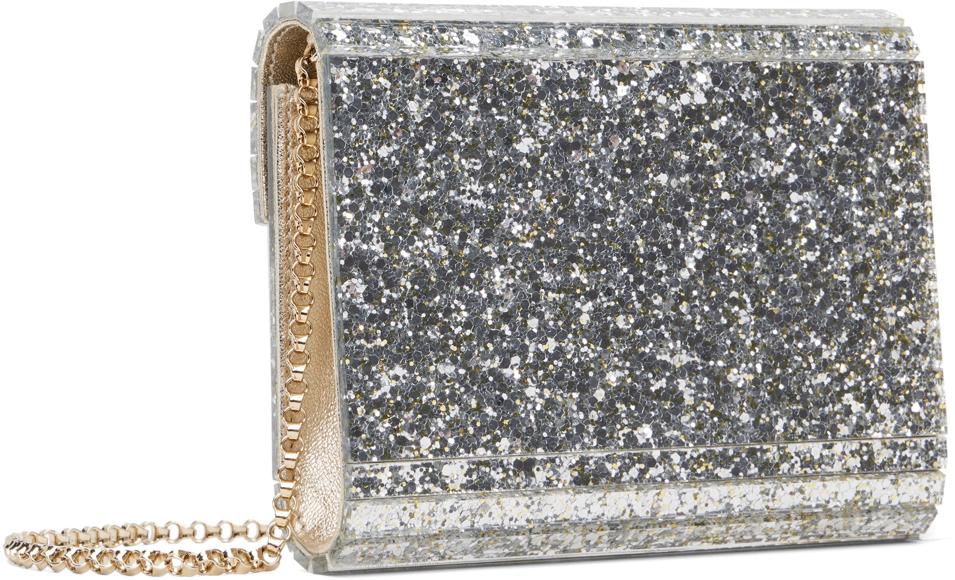 Jimmy Choo - Pochette Candy argentée