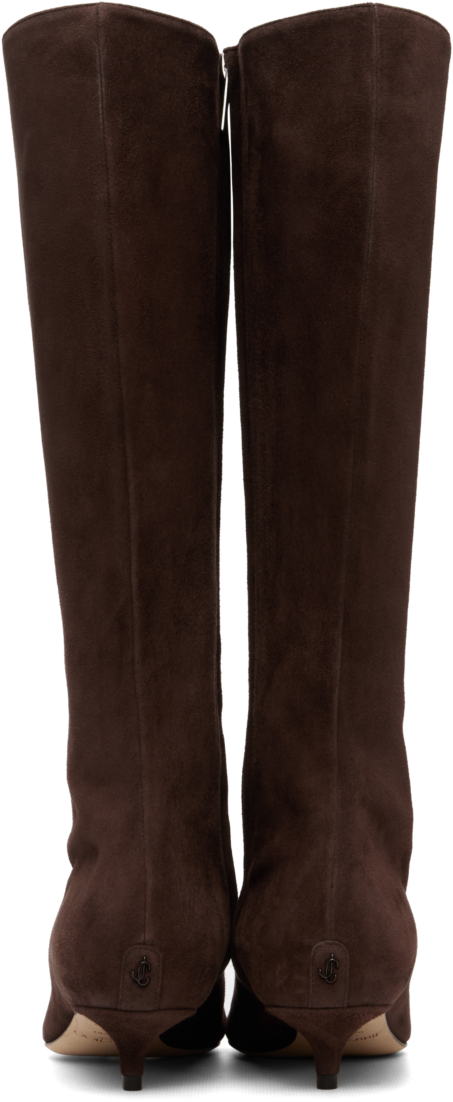 Jimmy Choo: Brown Amis 35 Knee Boots | SSENSE