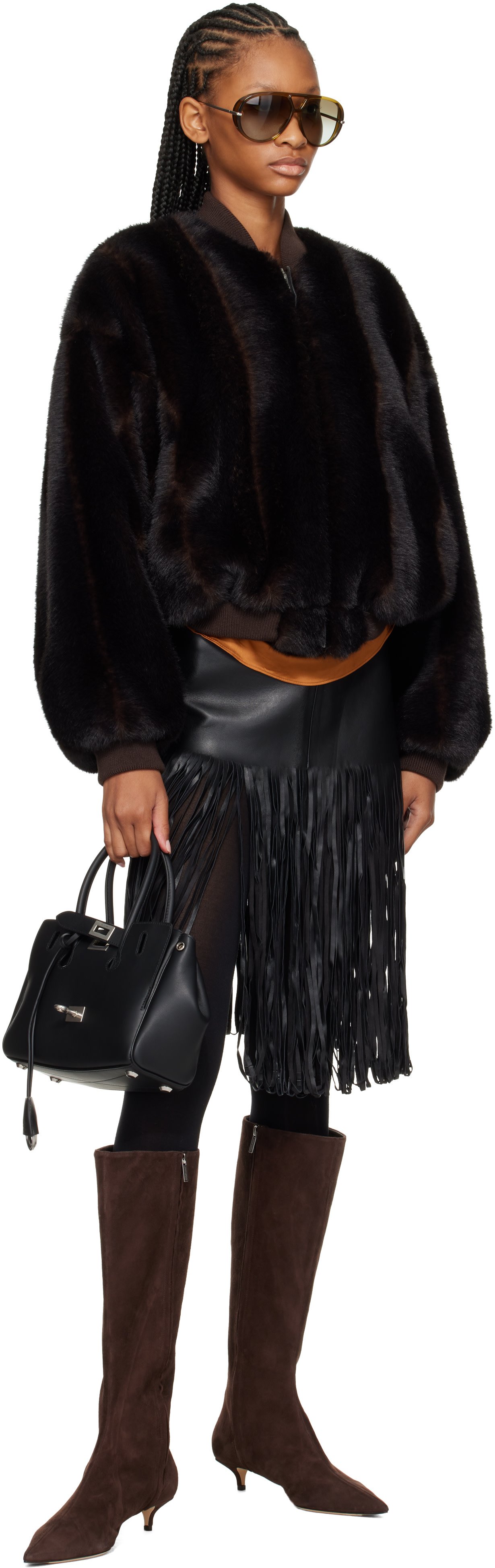 Jimmy Choo: Brown Amis 35 Knee Boots | SSENSE