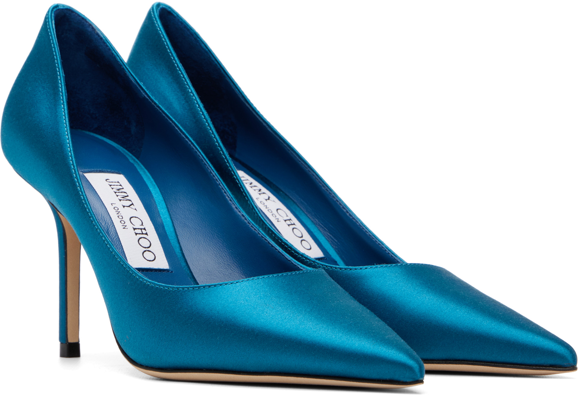 Jimmy Choo ♡ LOVE 85 コバルトブルー Jimmy Choo: Blue Love 85 Heels | SSENSE