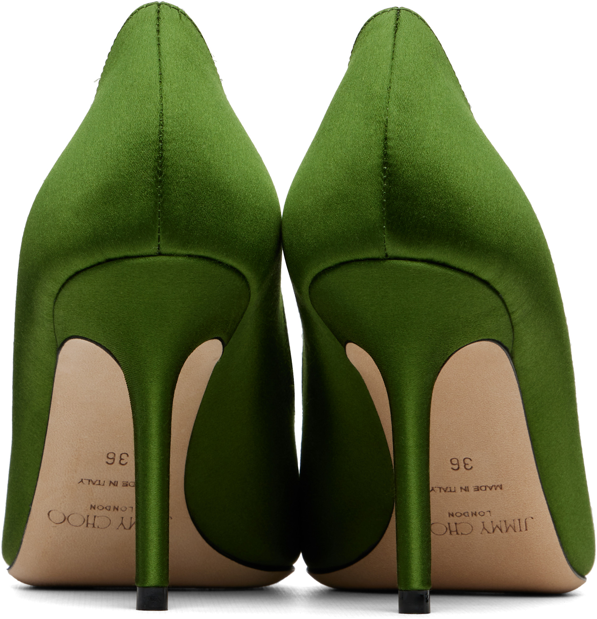 Jimmy Choo - Chaussures à talon Love 85 vertes