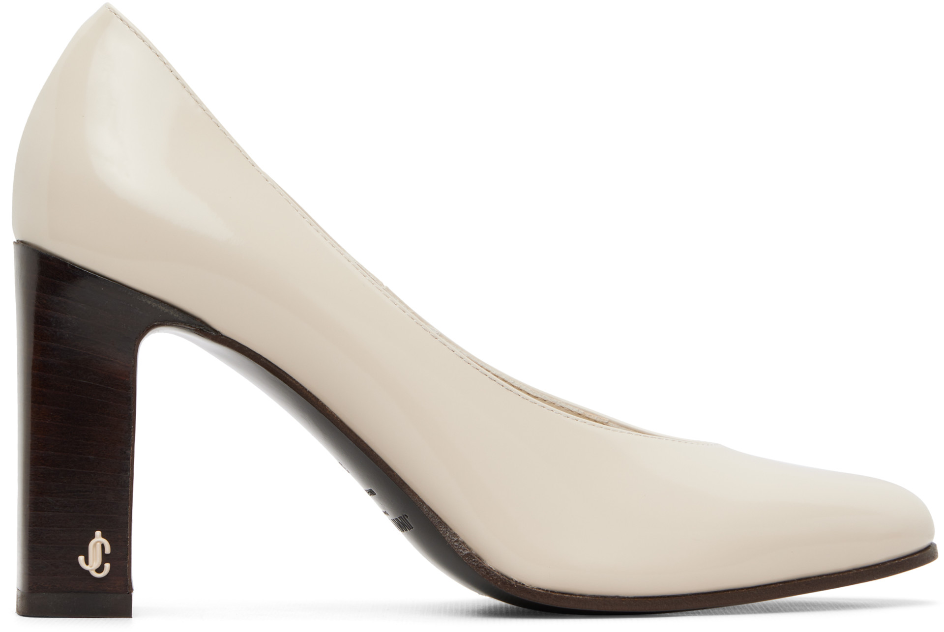 Jimmy Choo - Chaussures à talon Eyla 85 blanc cassé