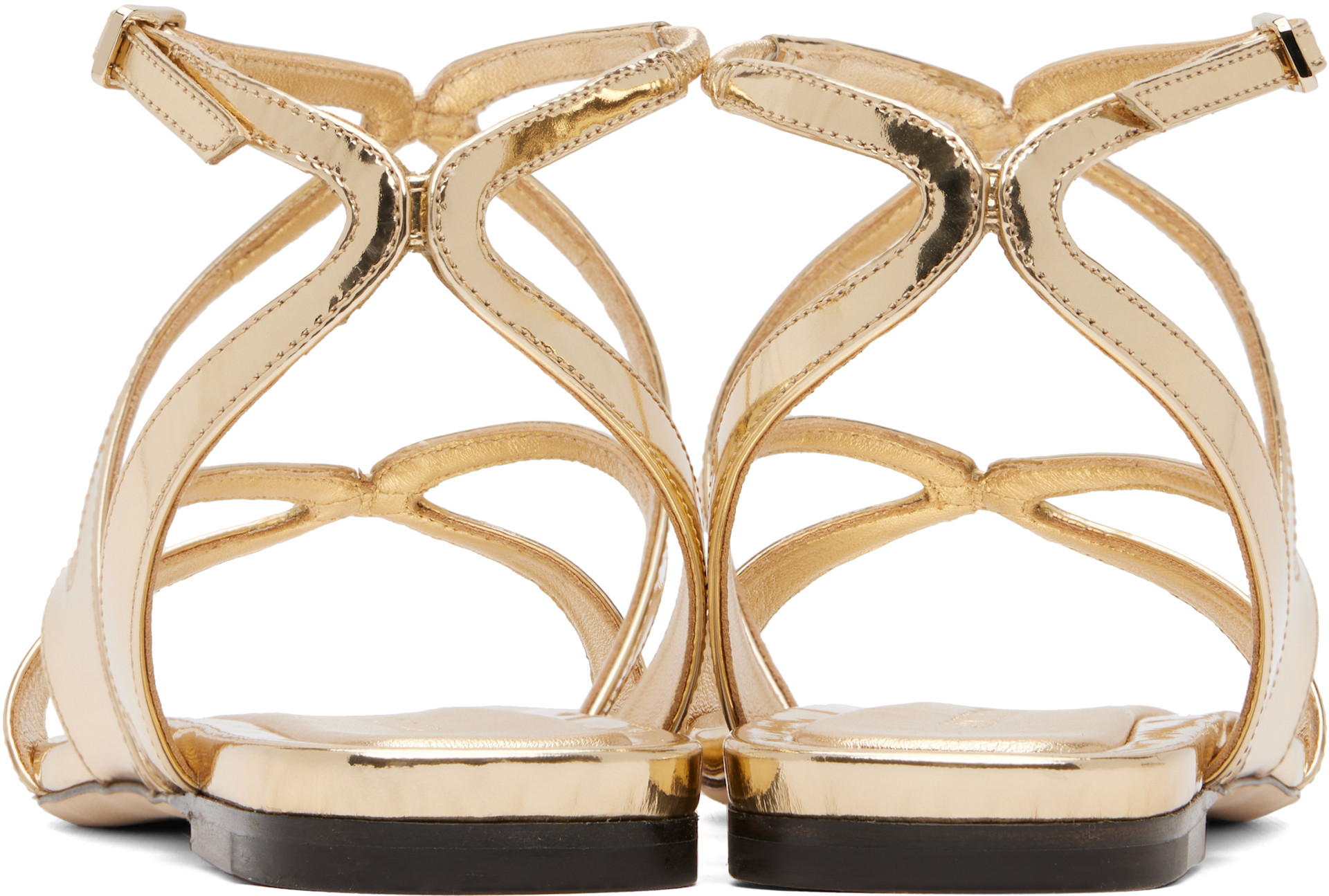 Jimmy Choo - Sandales Ayla dorées