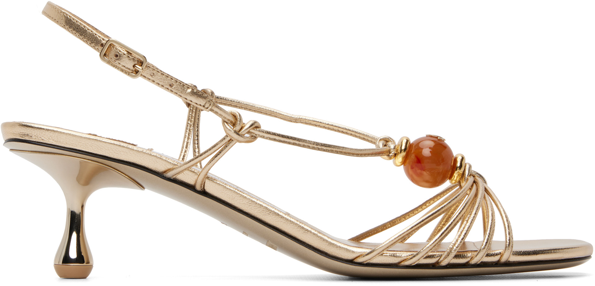 Jimmy Choo - Gold Lova 50 Heeled Sandals