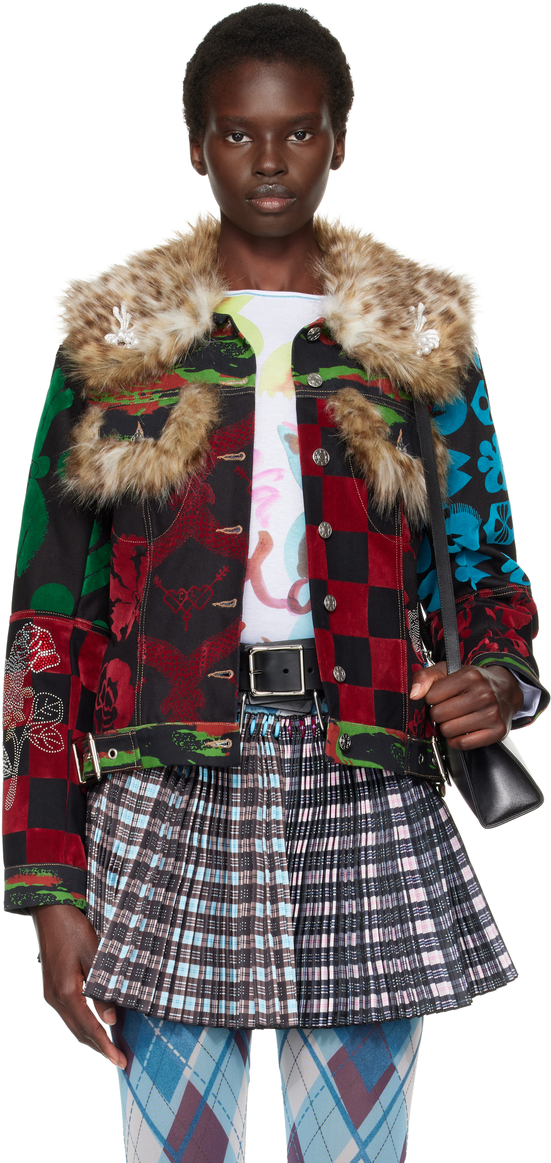 Chopova Lowena - Multicolor Patchwork Denim Jacket